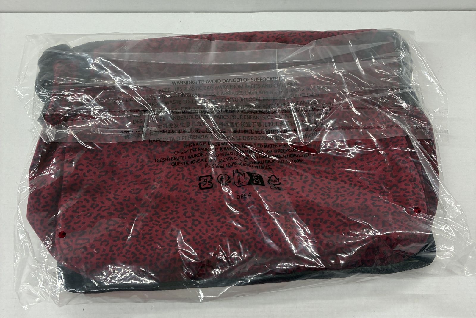 未使用 未開封 Supreme Velvet Small Messenger Bag Red Leopard 高さ