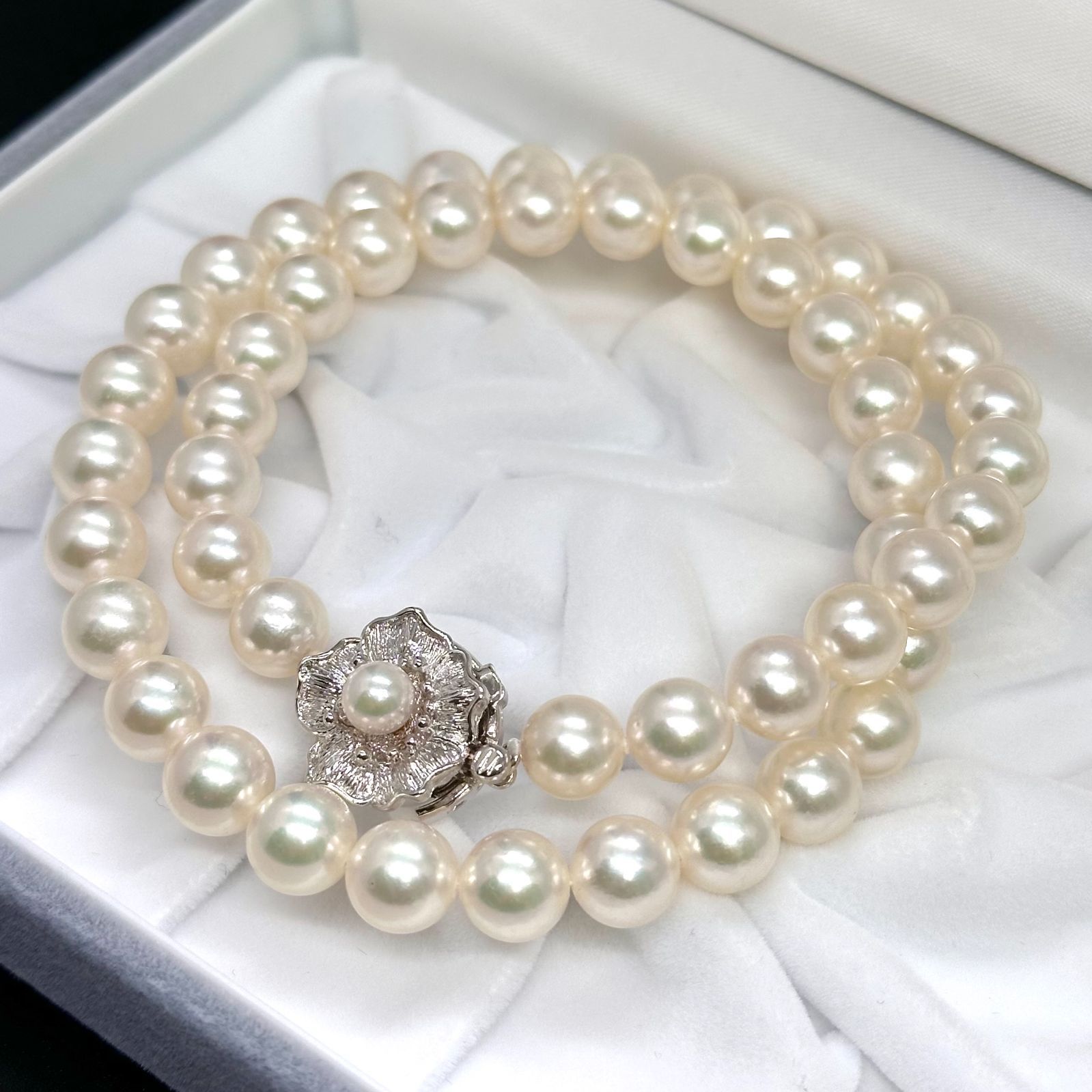 テリ良✨あこや真珠】 ネックレス 7.9-8.4mm アコヤパール 本真珠