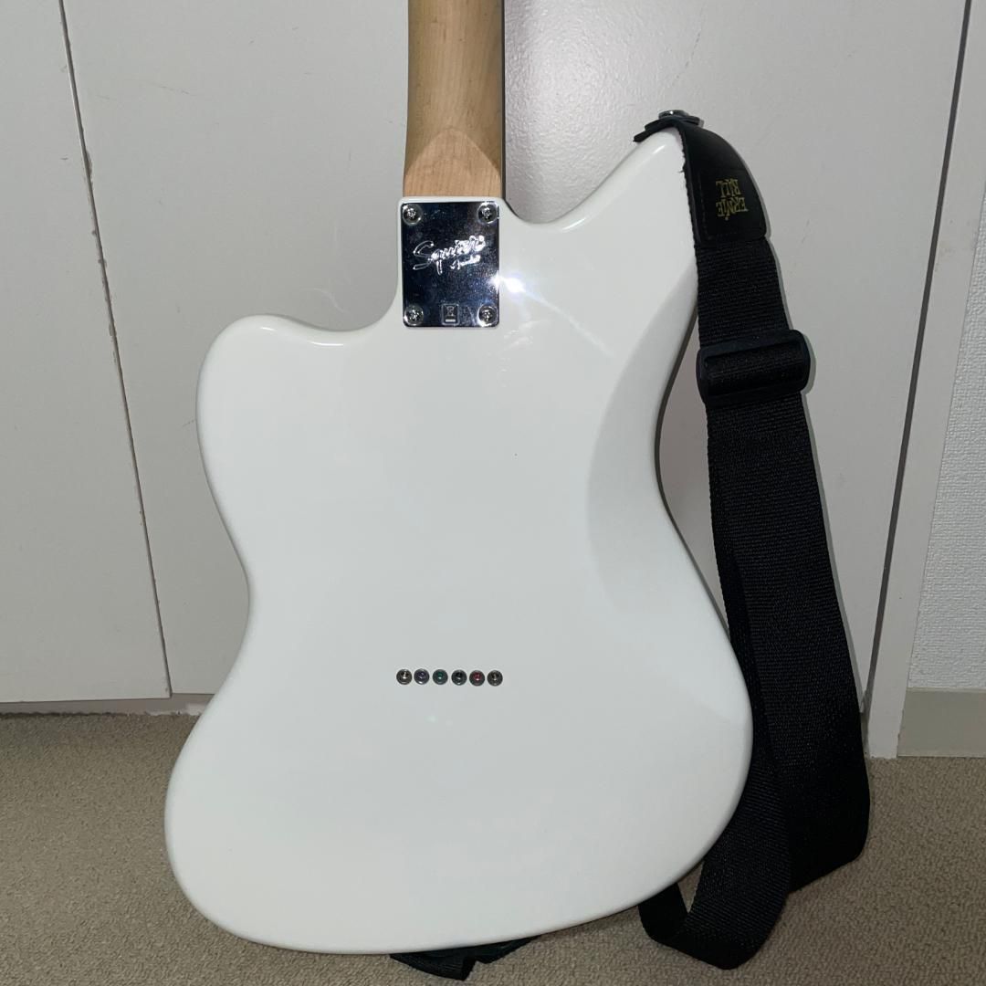 美品 Squier Jazzmaster スクワイヤー ジャズマスター ホワイト - メルカリ