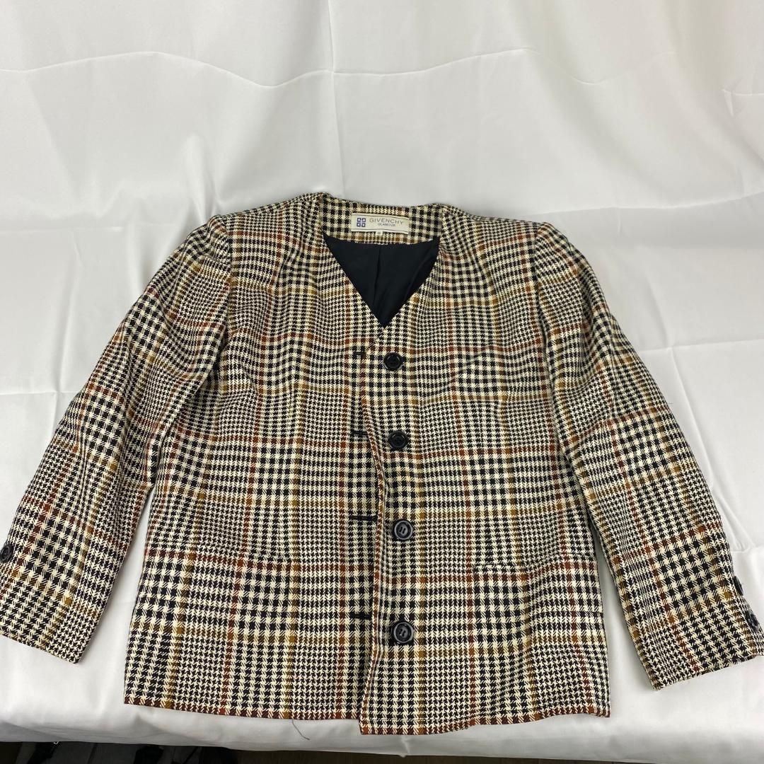 givenchy ジバンシー ジャケット 千鳥 チェック ボタン 15号 - メルカリ