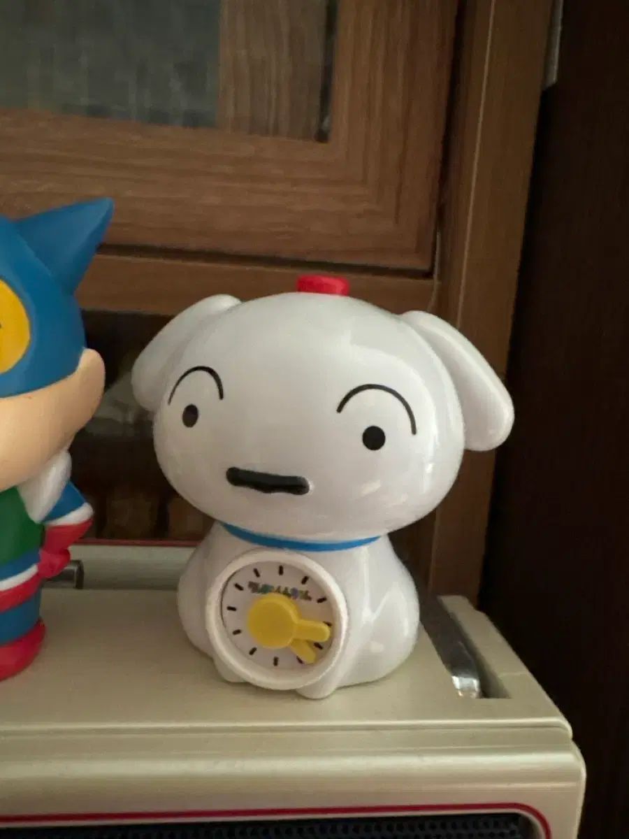 クレヨンしんちゃん 目覚まし時計 ガチャ シロ (未開封)