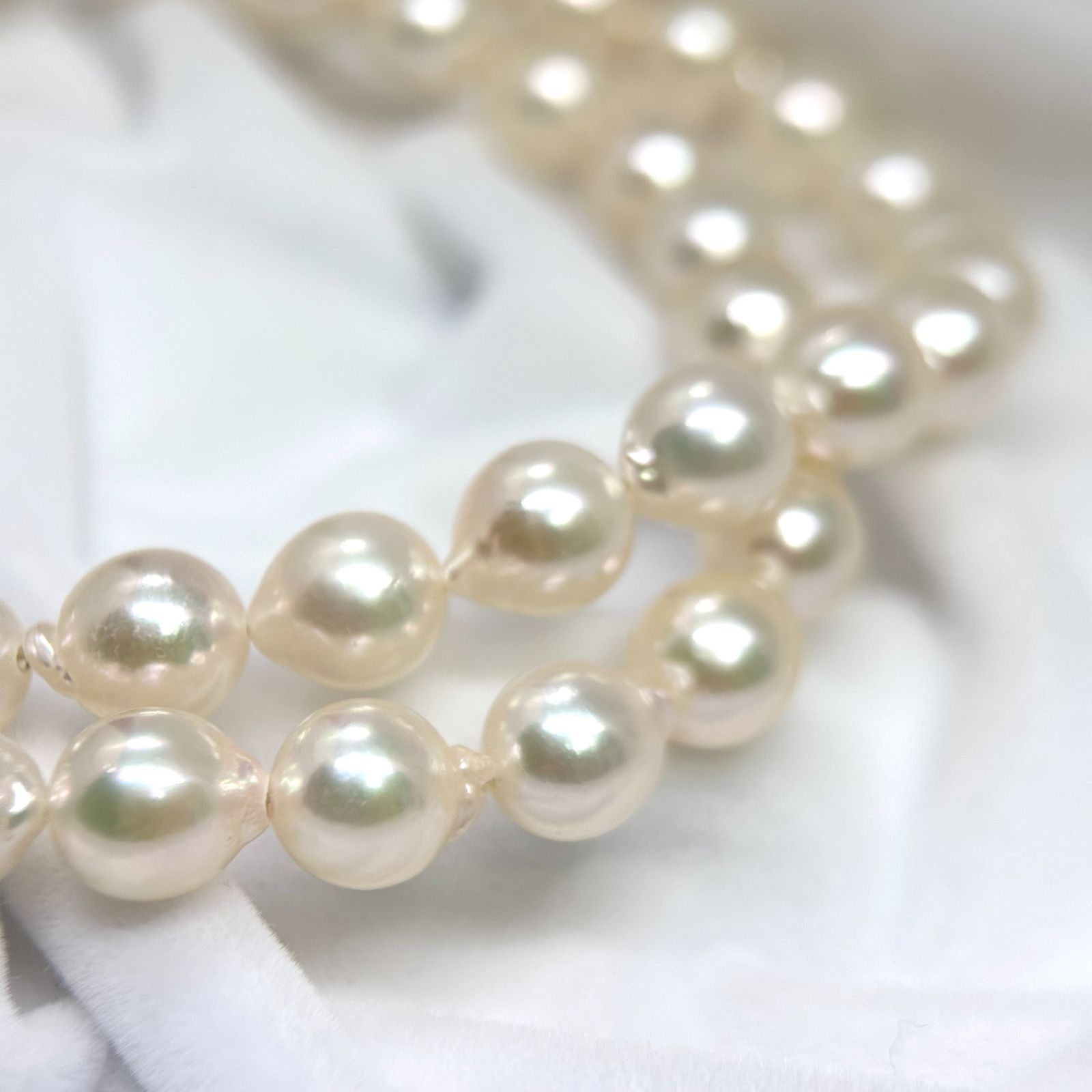 極美品✨テリ良】 あこや真珠 7.0-7.4 バロックパール ネックレス