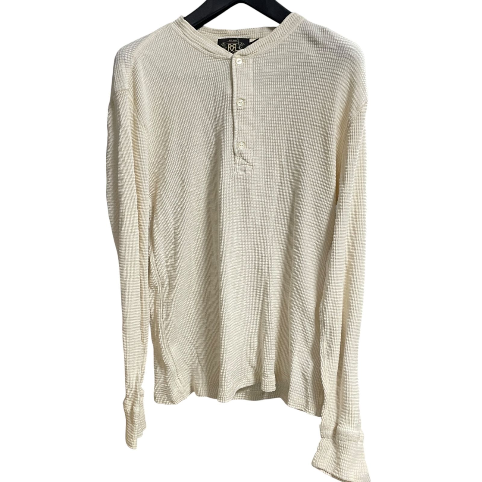 ◇RRL ダブルアールエル ワッフル ヘンリーネック シャツ カットソー