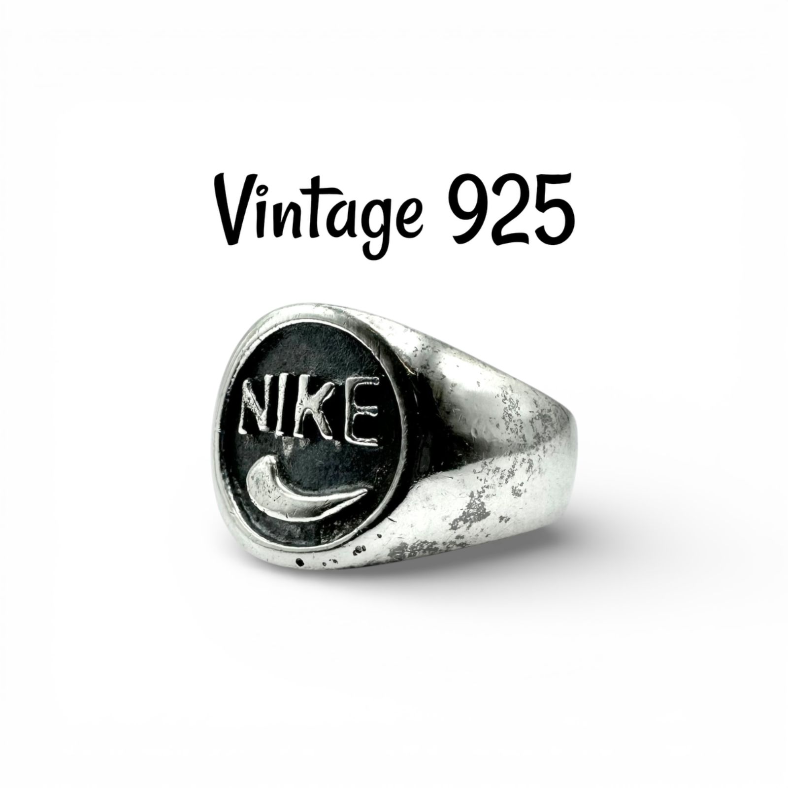 ストリート】シグネット Silver 925 刻印 90s Vintage Design Ring