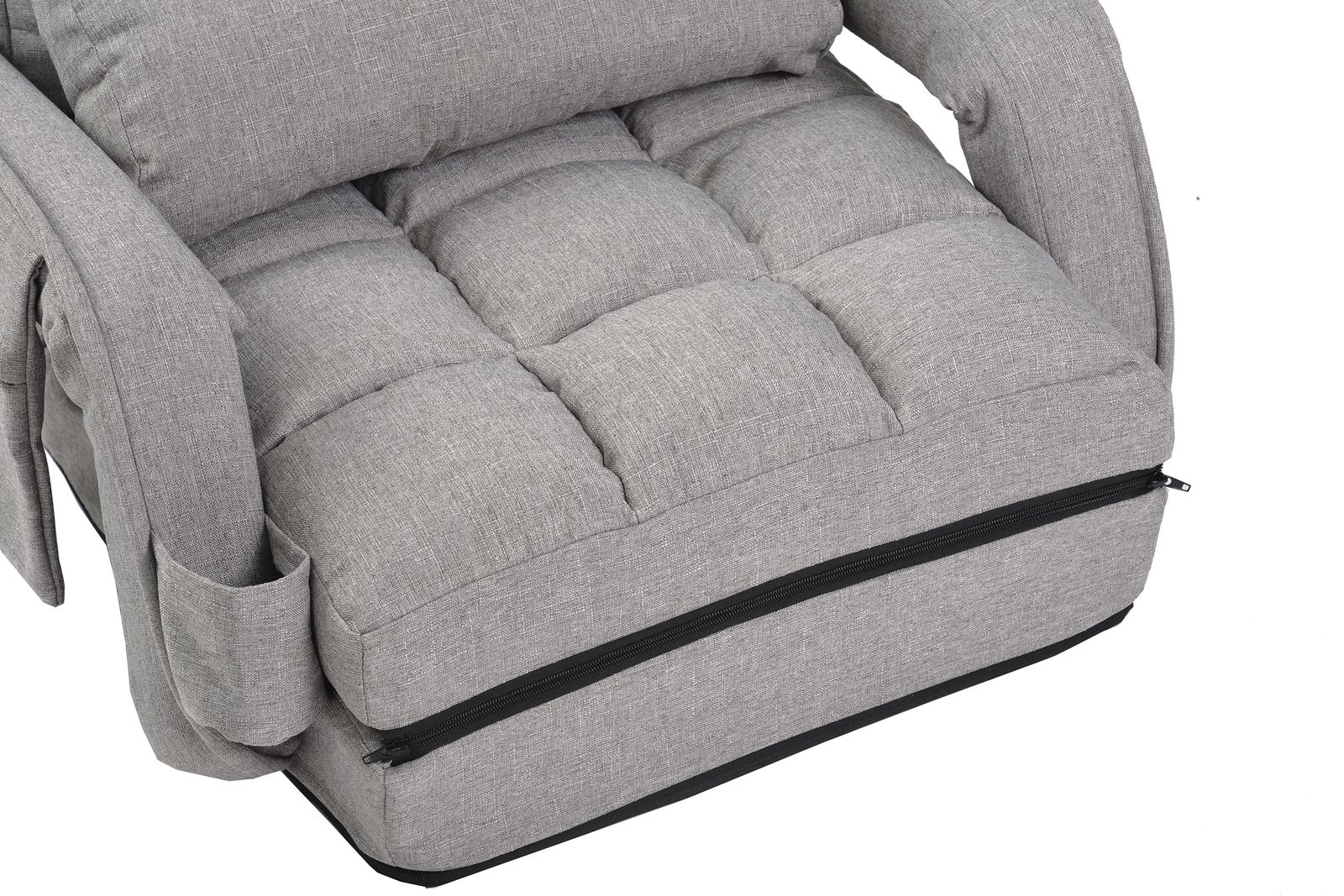 座椅子 リクライニング 14段ギア リクライニングチェアー ファブリック