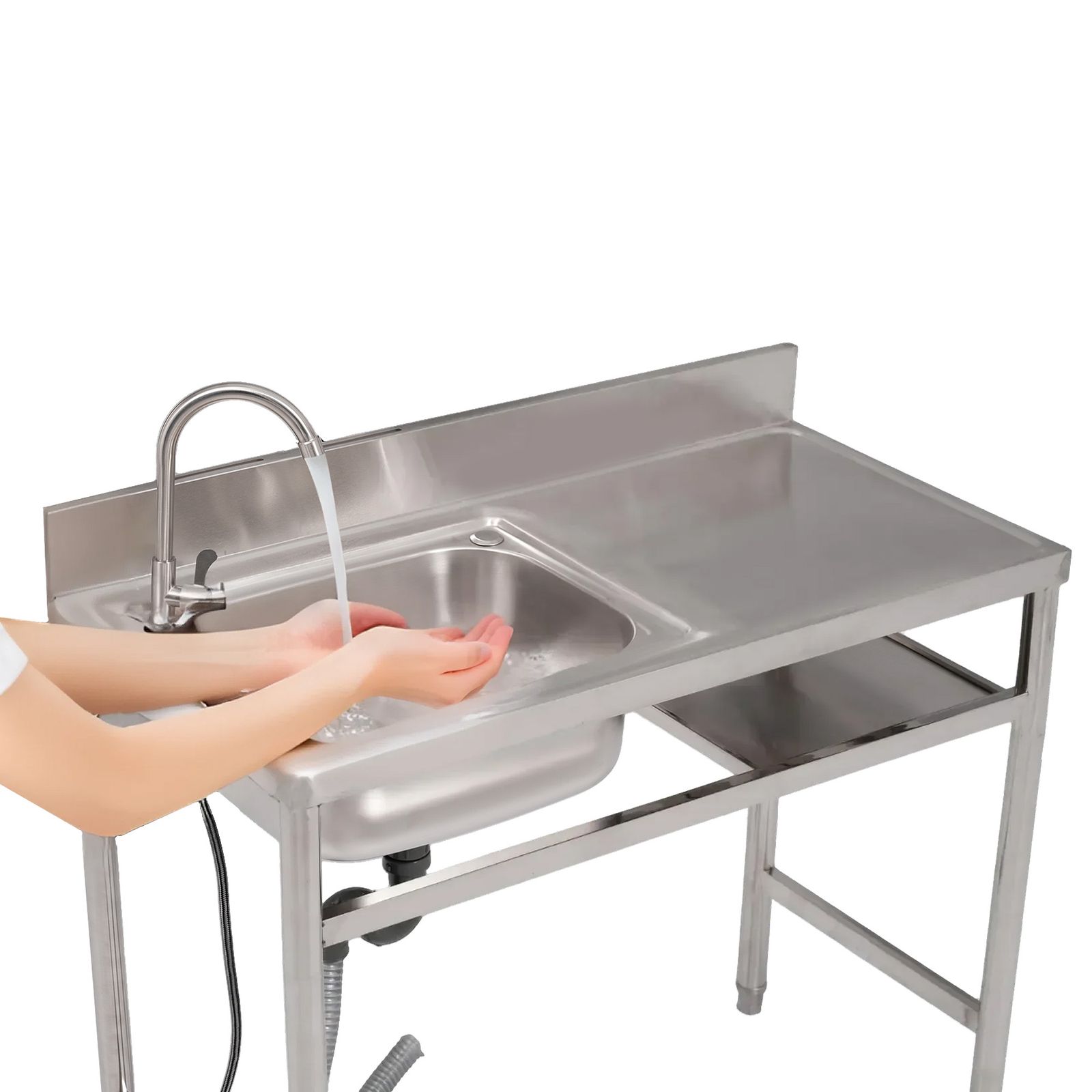 大人気商品」全新品 【幅80cm】屋外 流し台 ステンレス製 ガーデン