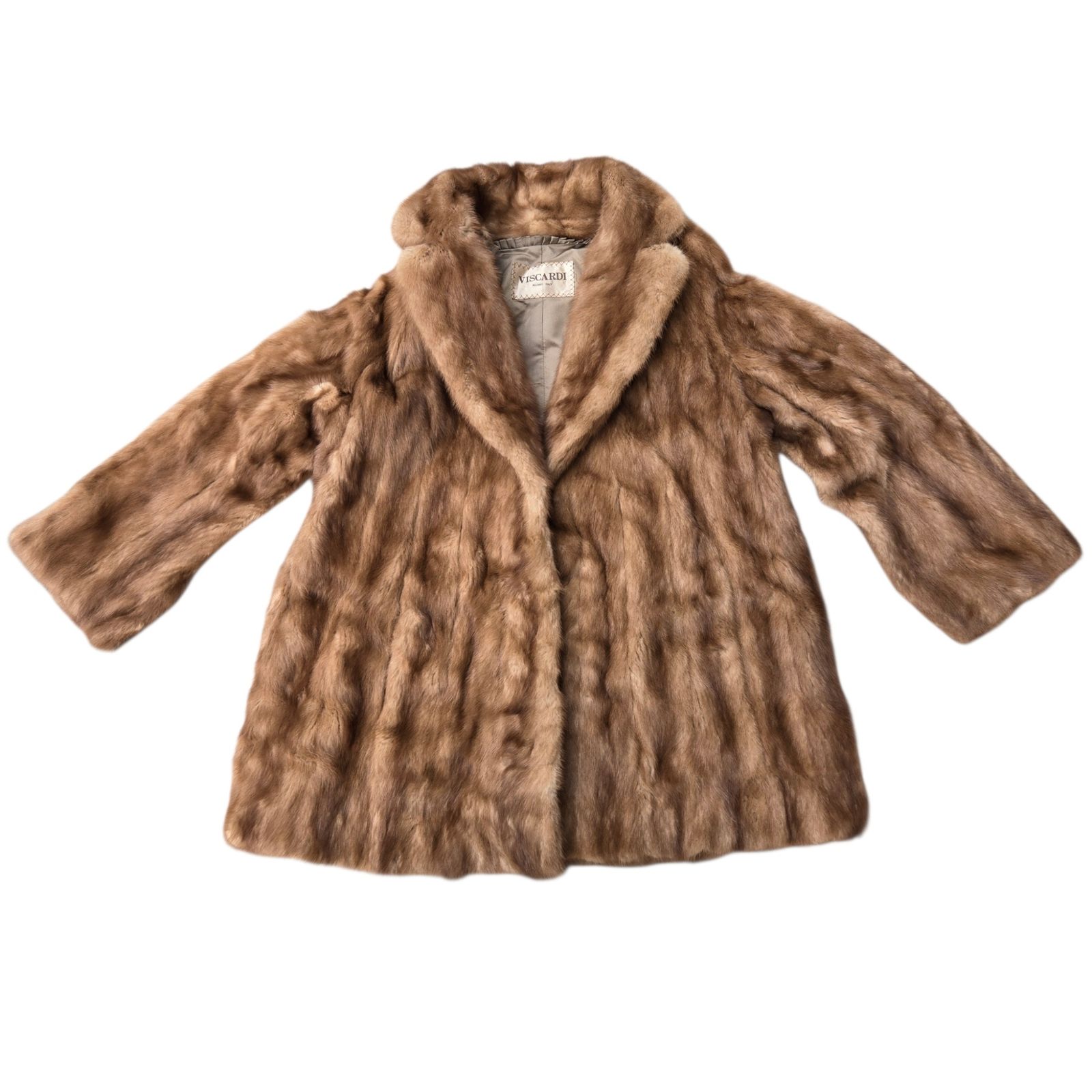 ◇VISCARDI ビスカルディ ミンク 毛皮コート ネーム刺繡入り