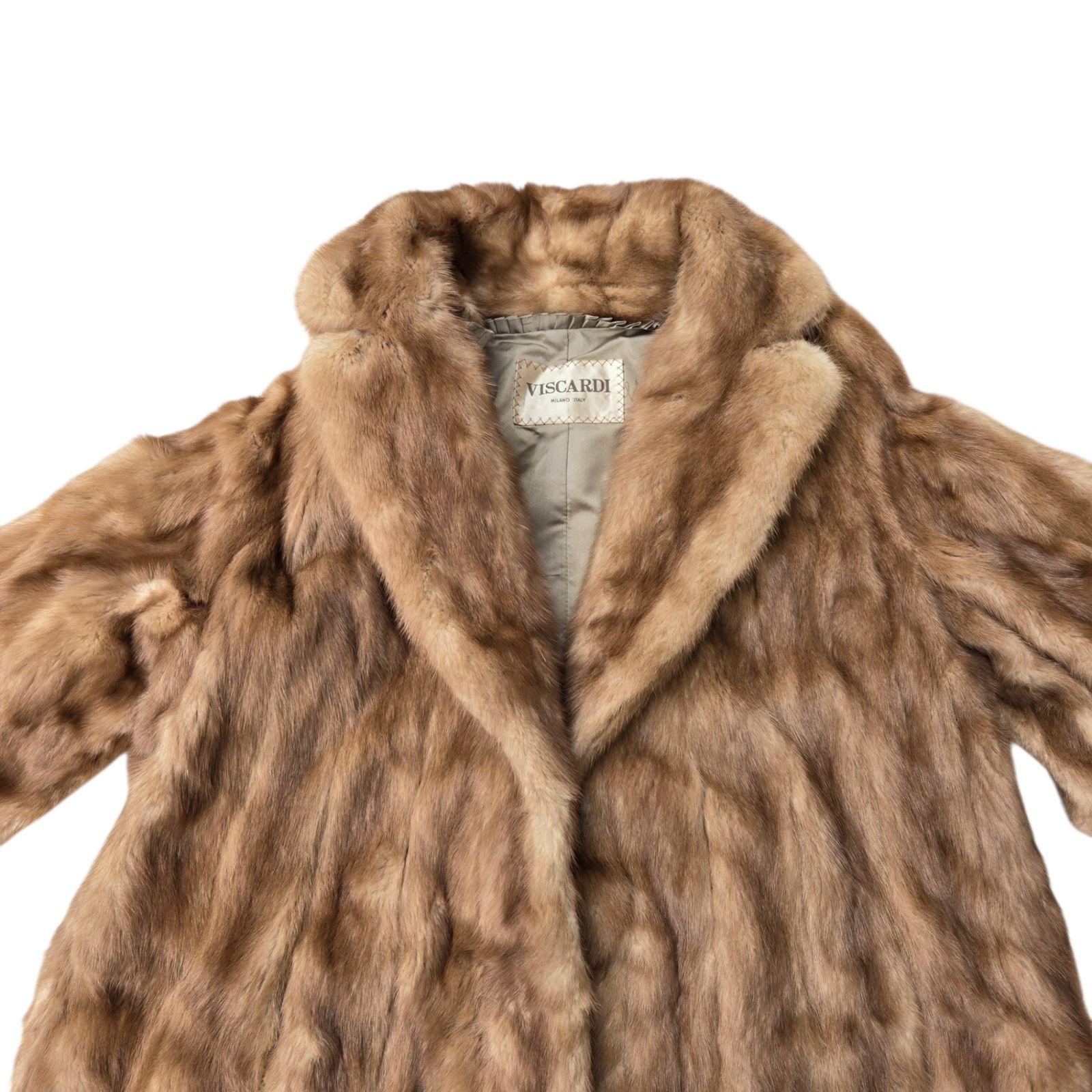 ◇VISCARDI ビスカルディ ミンク 毛皮コート ネーム刺繡入り