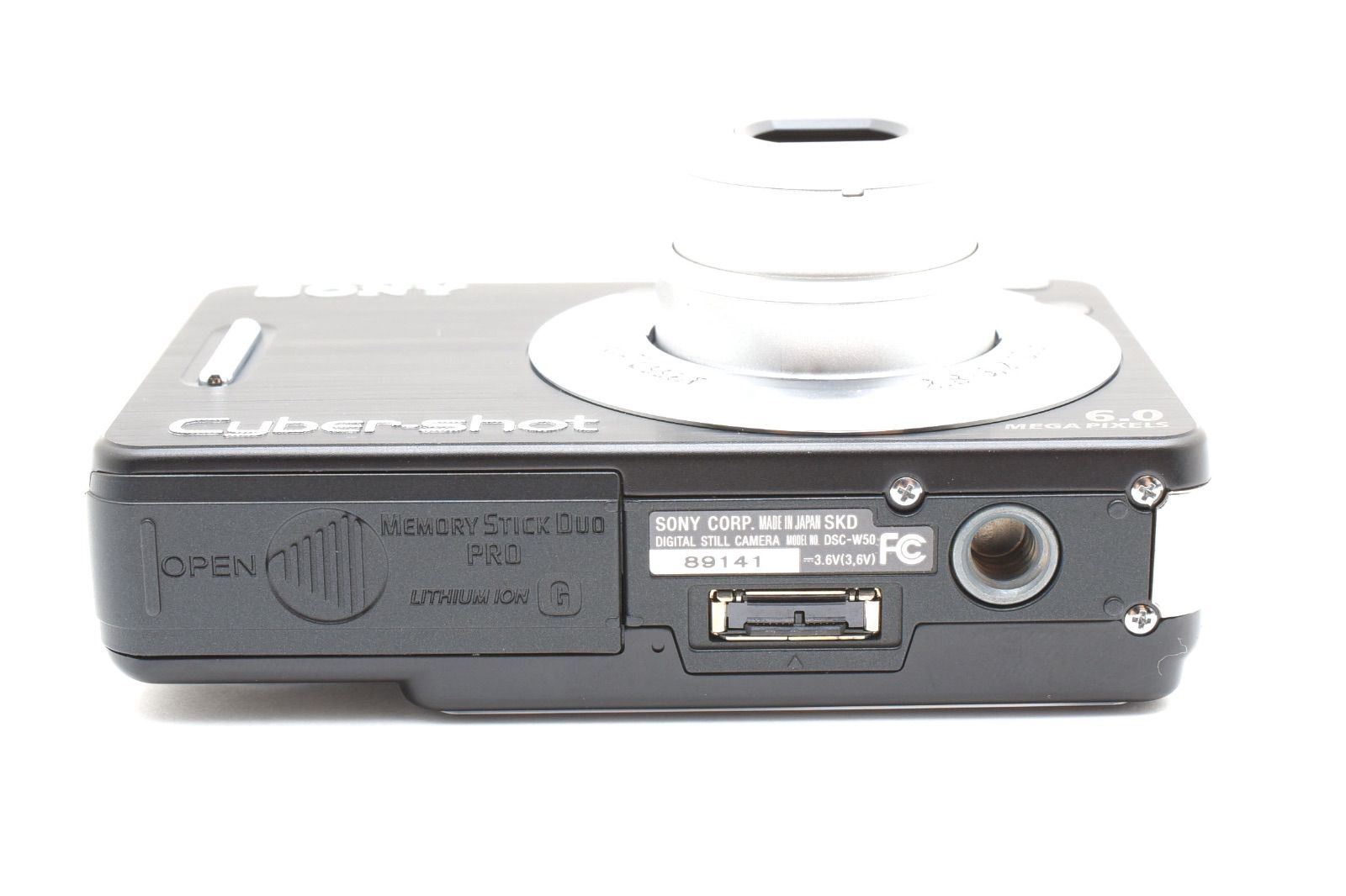 美品】ソニー SONY Cyber-Shot DSC-W50 ブラック メモリースティック