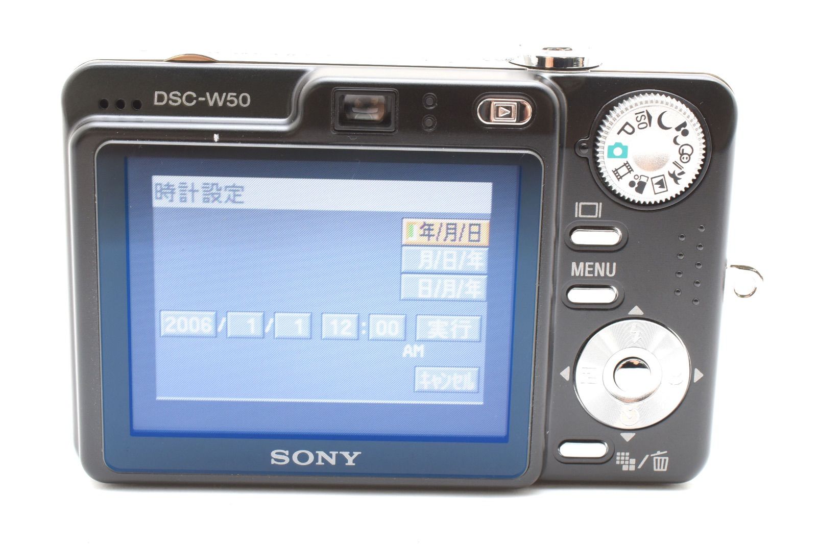 美品】ソニー SONY Cyber-Shot DSC-W50 ブラック メモリースティック