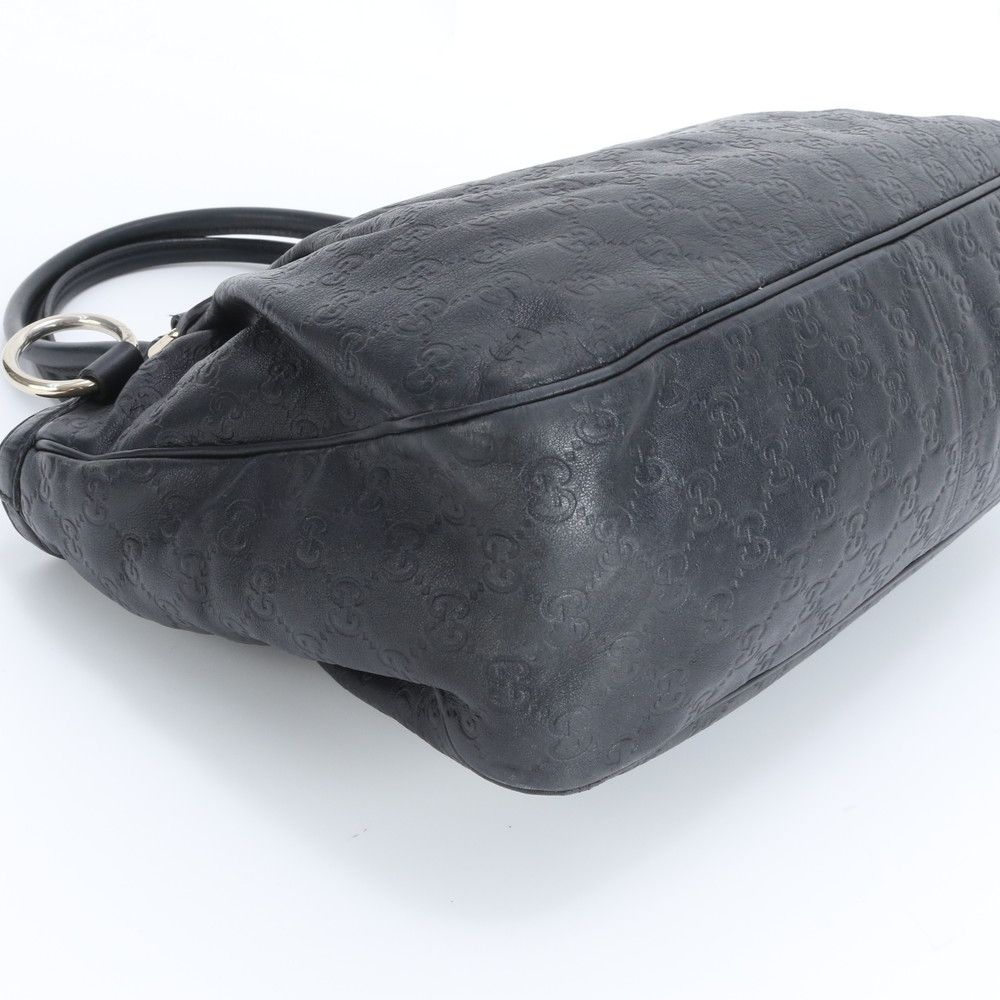 美品 グッチ グッチシマ 296835 レザー トート バッグ 肩掛け