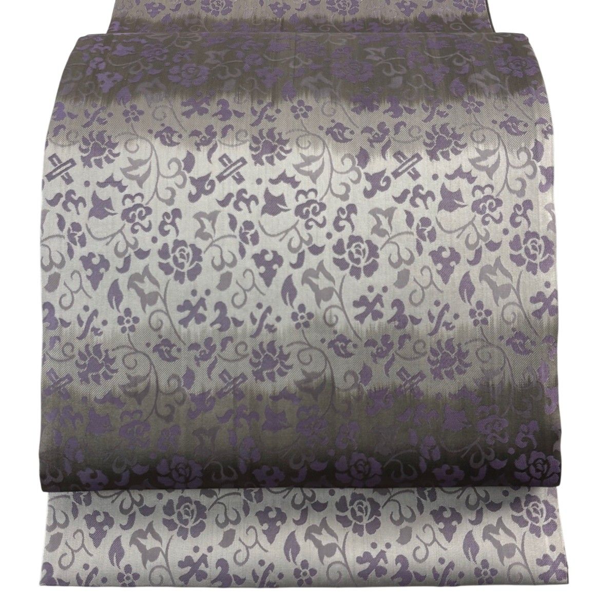 美品】 袋帯 名品 やまと 花唐草 灰色 全通 正絹 【中古】 - メルカリ