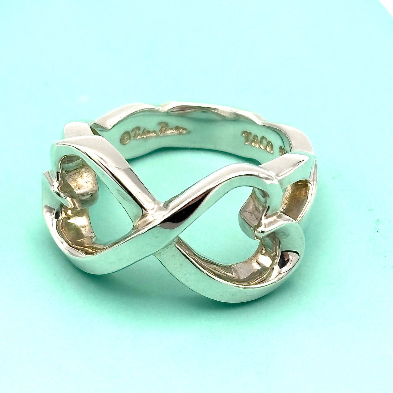 Tiffany&Co. ティファニー ダブルラビングハート リング 8号 シルバー