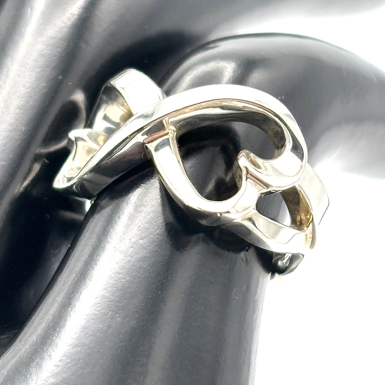 Tiffany&Co. ティファニー ダブルラビングハート リング 8号 シルバー