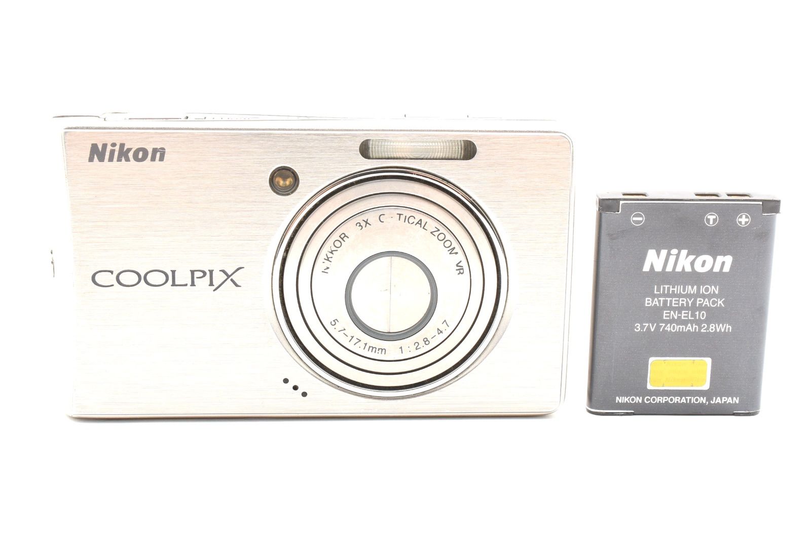 ニコン Nikon COOLPIX S500 シルバー コンパクトデジタルカメラ - メルカリ