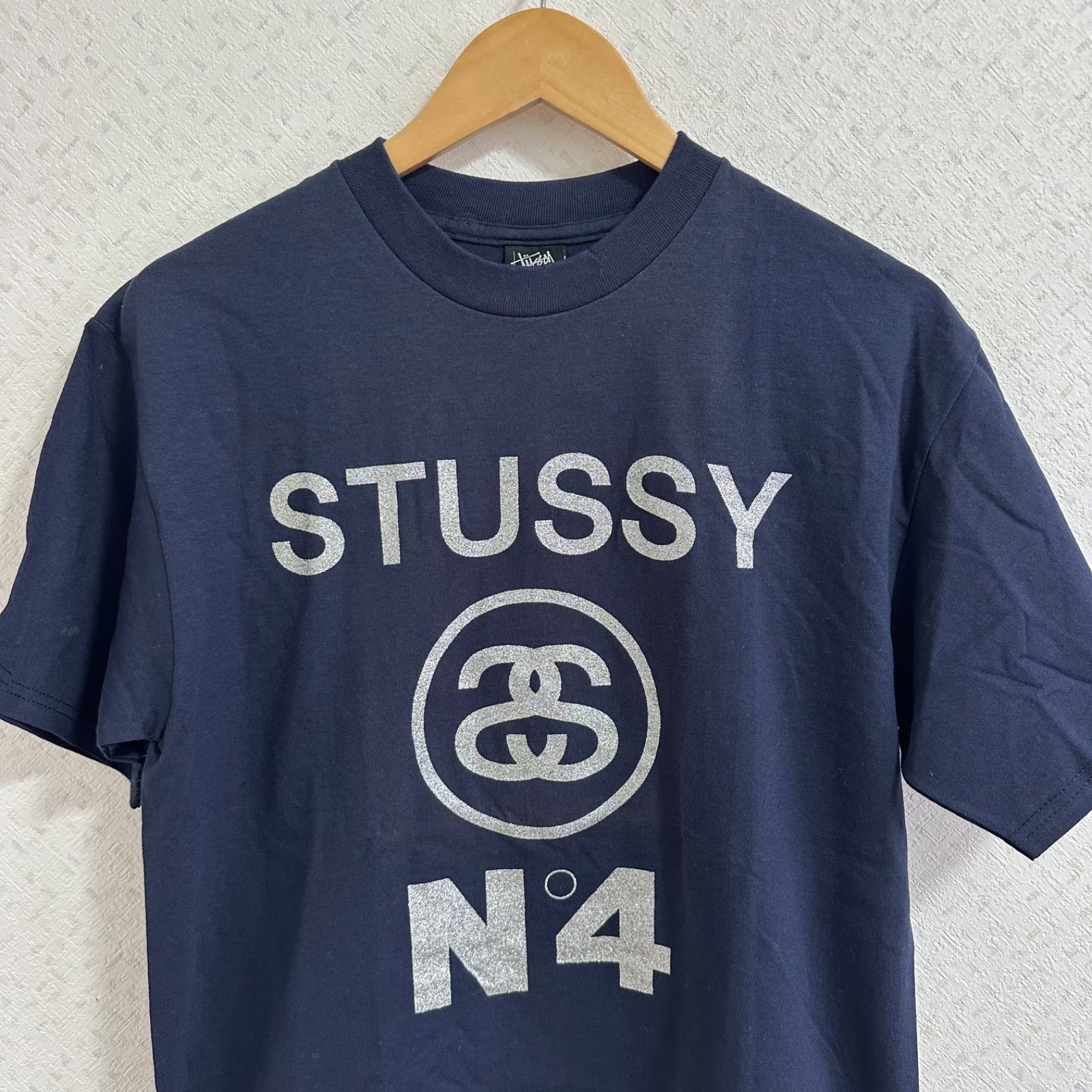 美品タグ付き】STUSSYステューシー Tシャツ トップス ネイビー メンズ