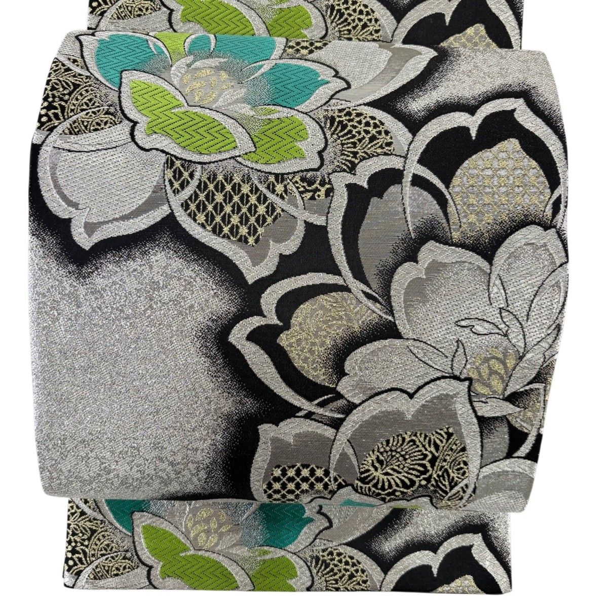 美品】 袋帯 秀品 桜 銀糸 箔 銀色 六通 正絹 【中古】 - メルカリ