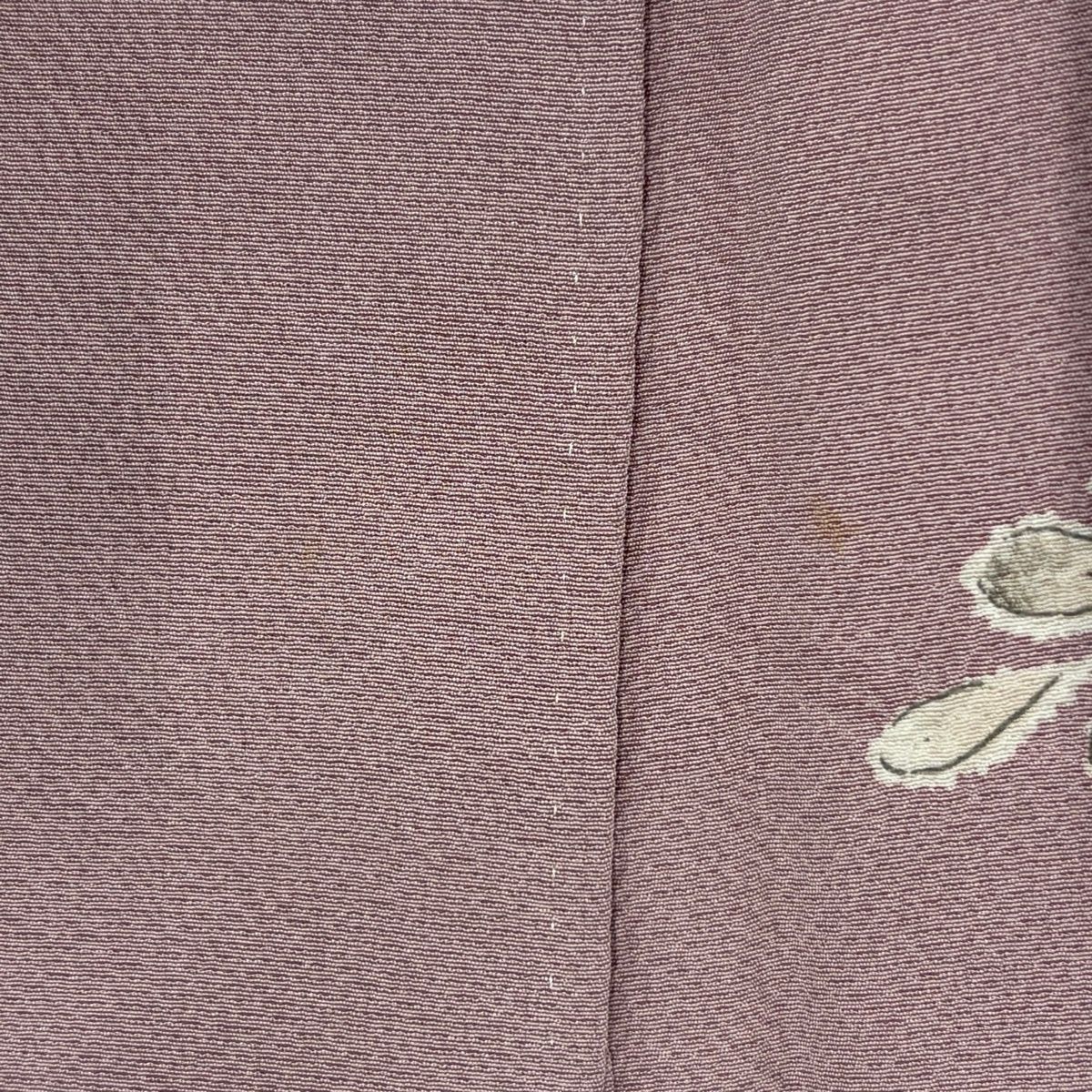 訪問着 身丈166.5cm 裄丈67cm M 袷 辻が花 ぼかし 薄紫 正絹 秀品