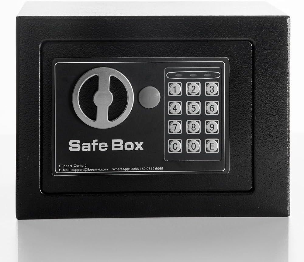 金庫 小型 家庭用 電子テンキー式 日本製 6L小型 safe 簡易 壁付け対応