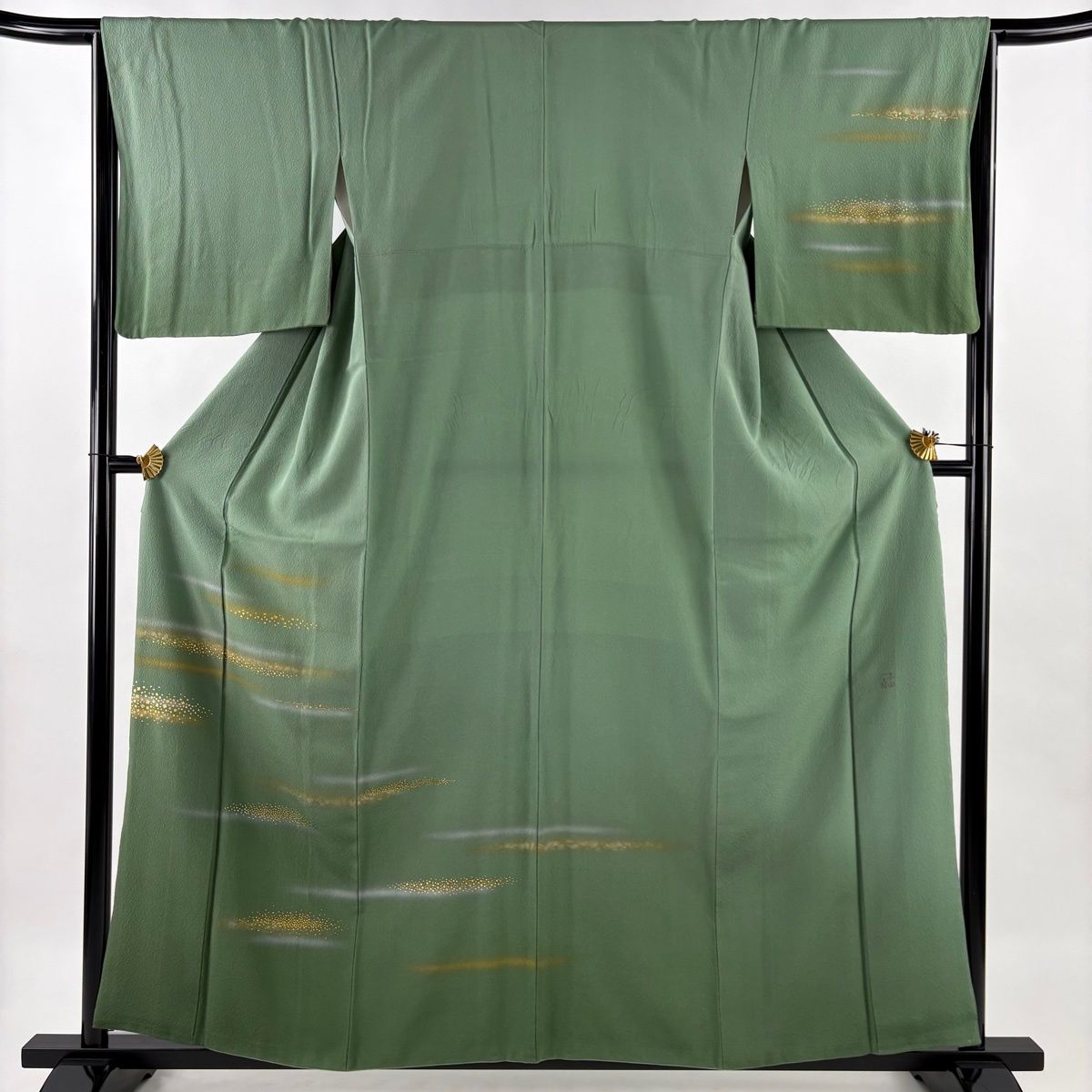 付下げ 身丈159cm 裄丈65cm M 袷 人間国宝 福田喜重 鈴乃屋 落款 箔