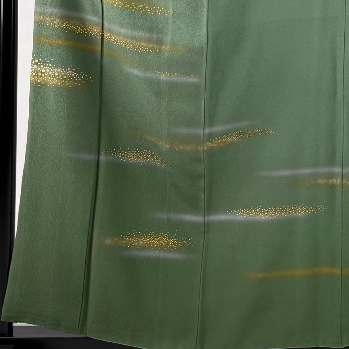 付下げ 身丈159cm 裄丈65cm M 袷 人間国宝 福田喜重 鈴乃屋 落款 箔