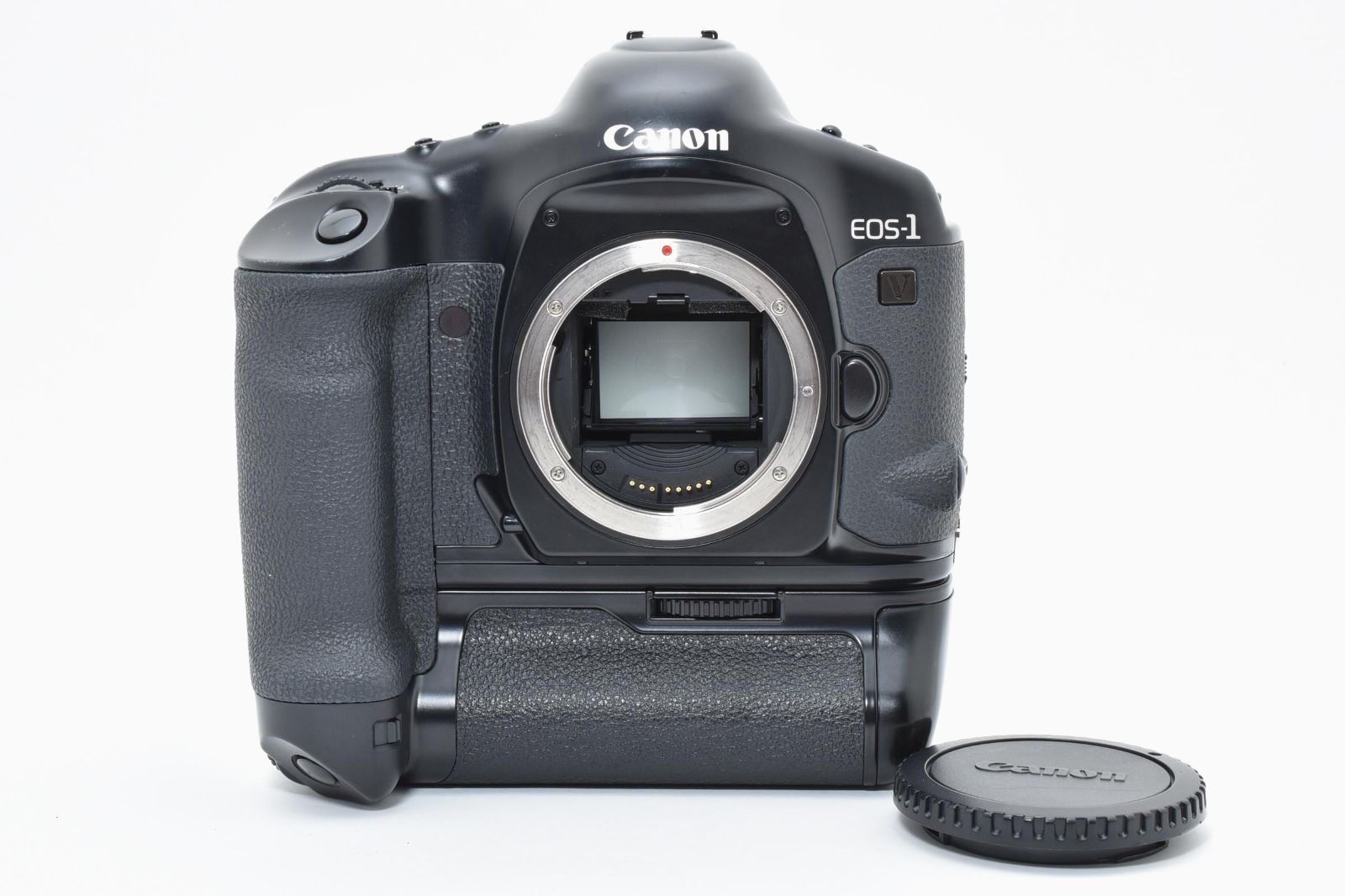 返品保証】☆良品☆ Canon EOS-1V HS ボディ PB-E2付き フィルムカメラ