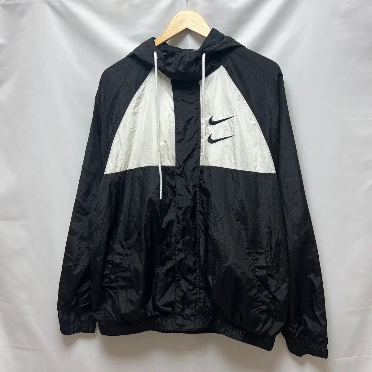 正規品/2XL NIKE ダブルスウッシュ ウーブン ブラック ウィンド