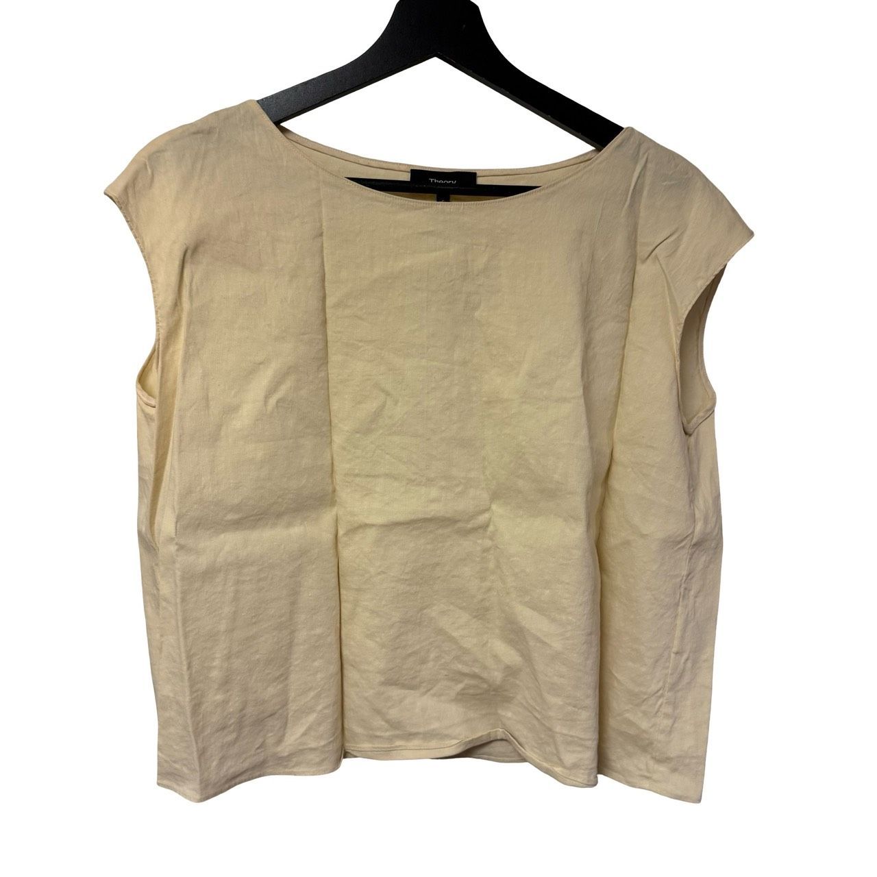 B100 Theory セオリー / Eco Crunch Wash Easy Straight Top リネン混 