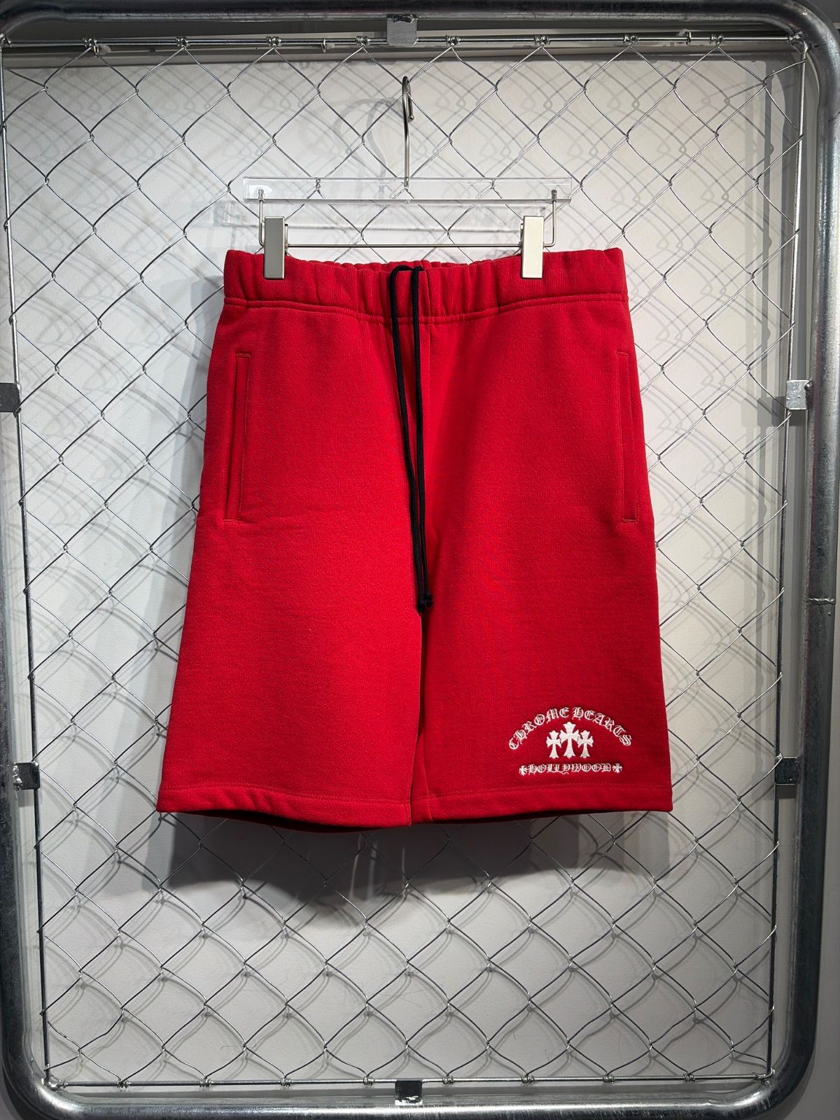 CHROME HEARTS クロムハーツ Y NOT Cemetery Cross Sweat Shorts