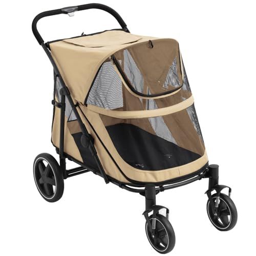 タンスのゲン ペットカート 犬カート 耐荷重60kg 大型犬対応 前輪