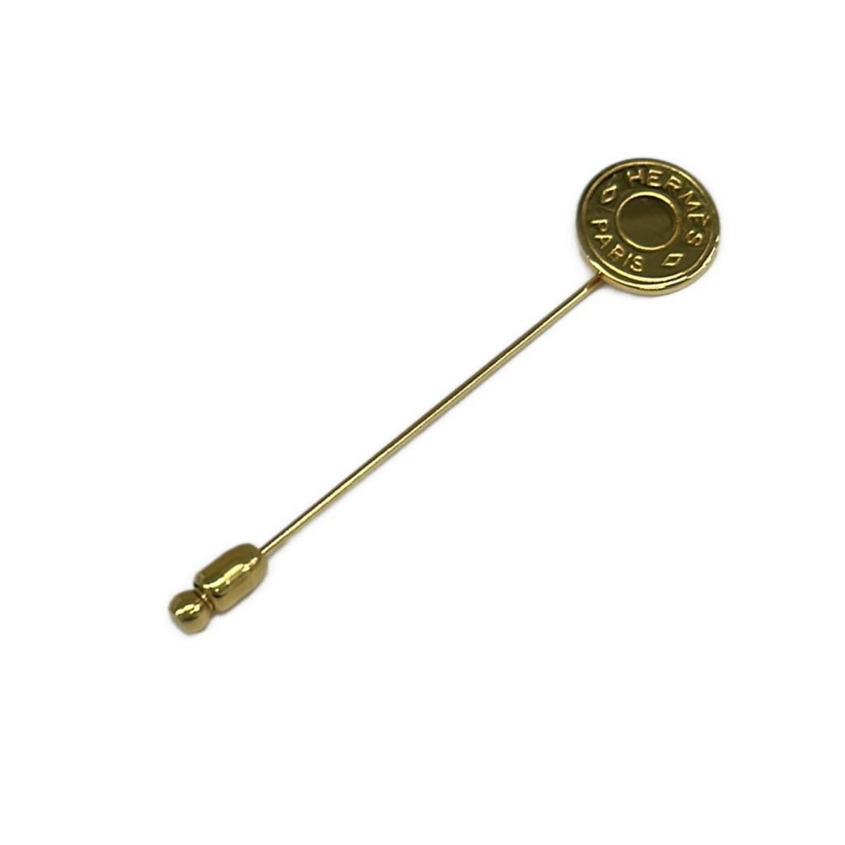HERMES(エルメス) ブローチ美品 セリエ ゴールド ラペルピン - メルカリ