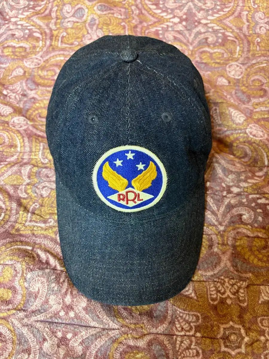 RRA ダブルアールエル ウィング ロゴ Indigo デニム ボール キャップ