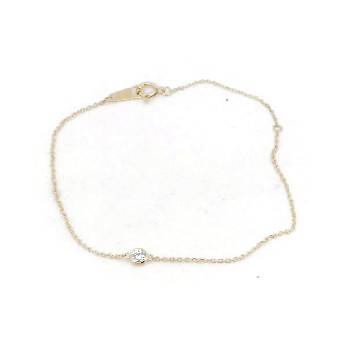 オレフィーチェ ダイヤモンド ブレスレット 0.10ct K18YG(18金 