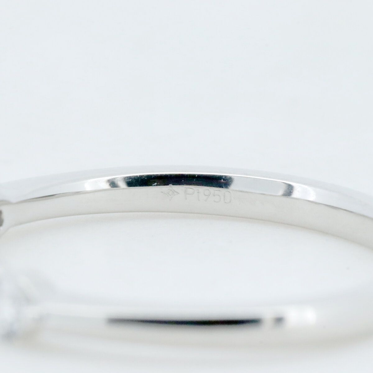 GSTV ハーフエタニティ ダイヤモンド リング 指輪 0.40ct 15号 Pt950