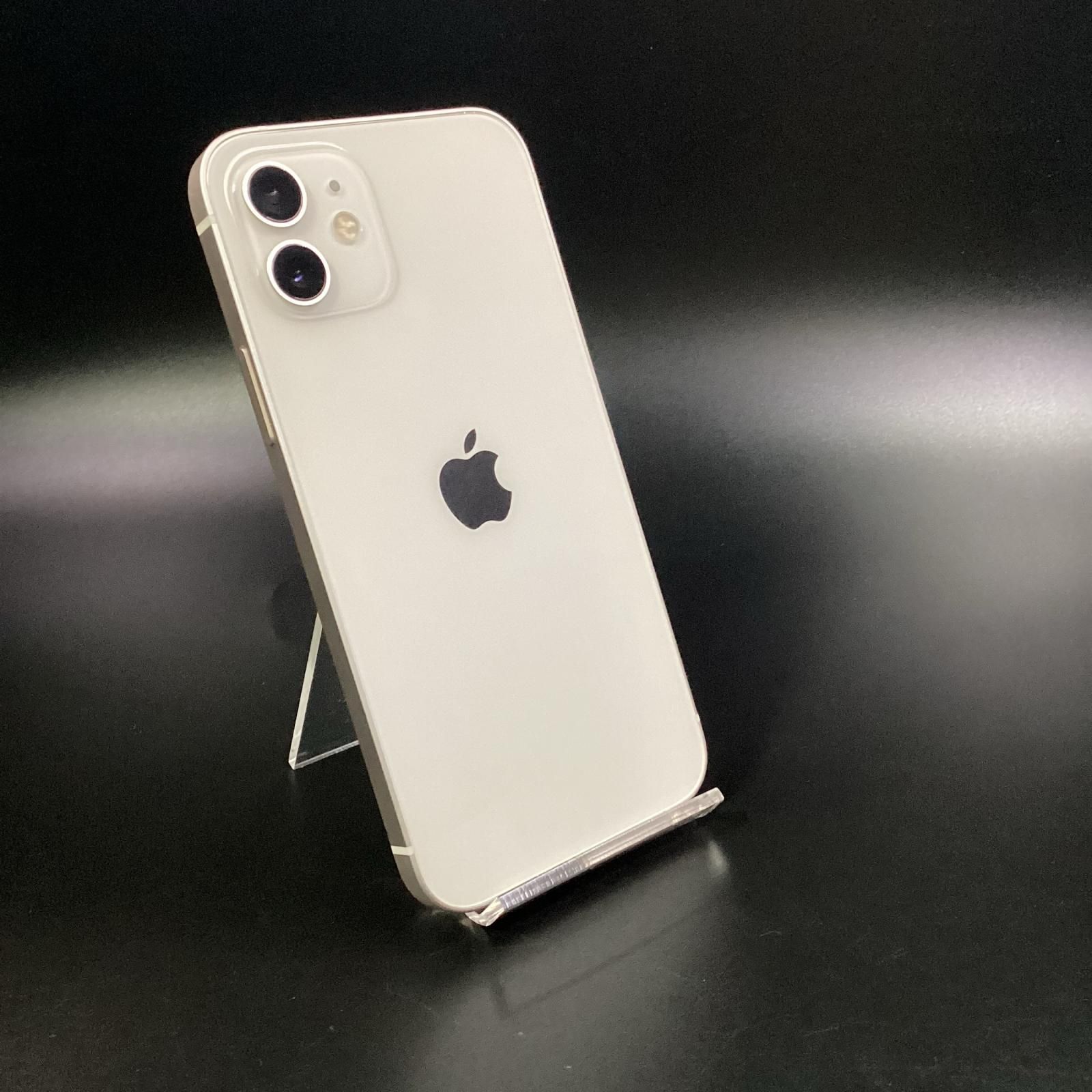 iPhone 12 64GB ホワイト docomo SIMフリー 白ロム 91%【難有】【最速