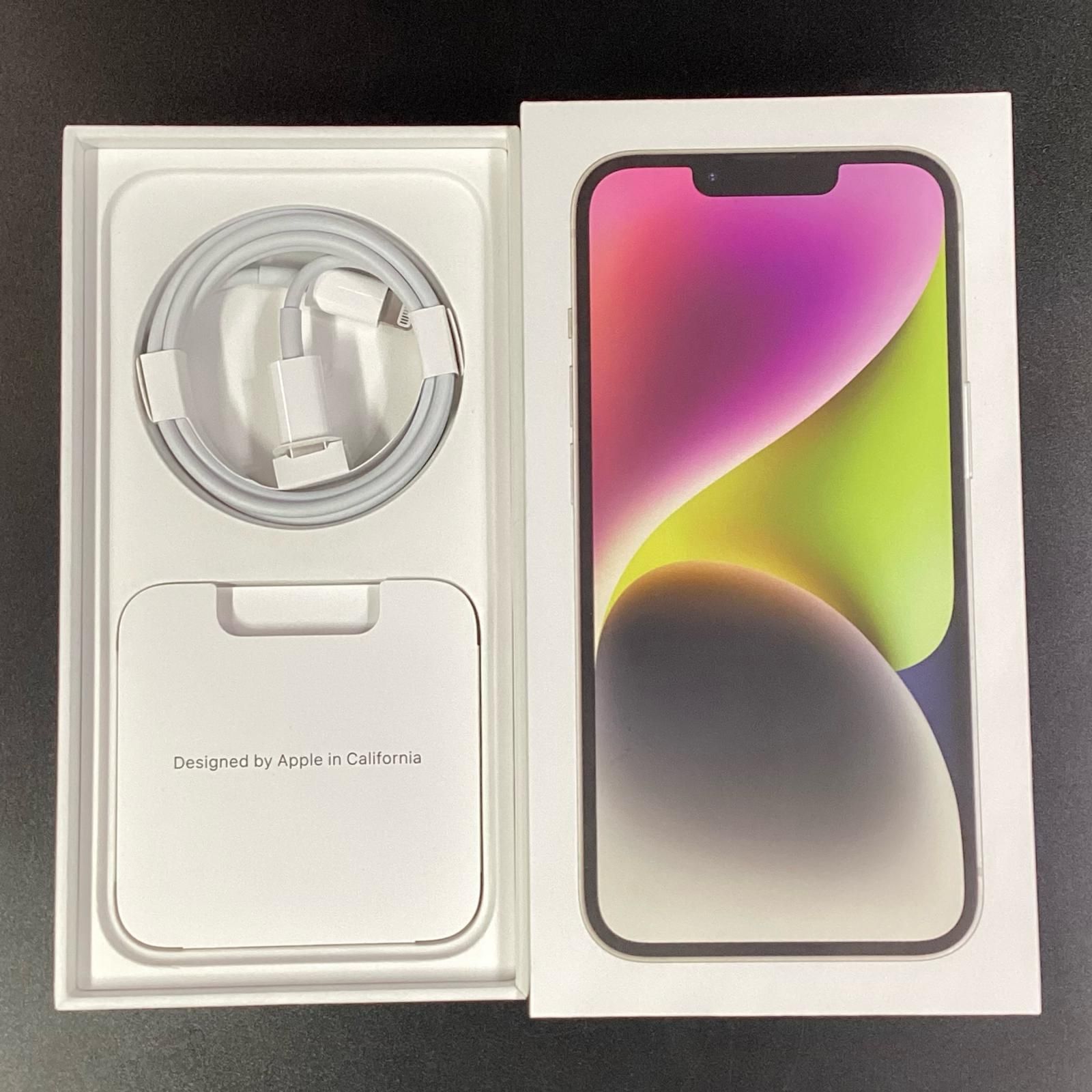 Apple iPhone14 256G 本体 スターライト 動作確認済 iPhone 14 256GB スターライト SIMフリー 白ロム 動作確認済 85%【全額