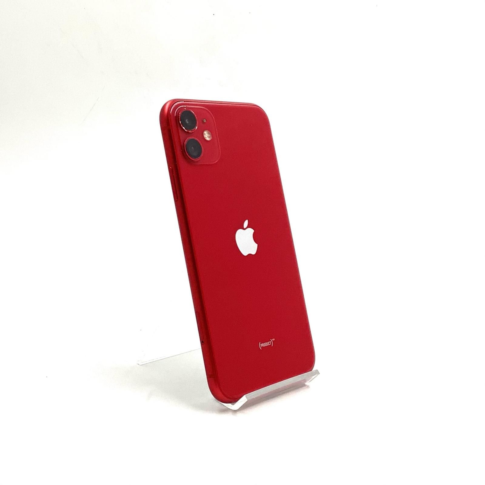 全額返金保証】【最速発送】 iPhone 11 128GB (PRODUCT)RED au 白ロム
