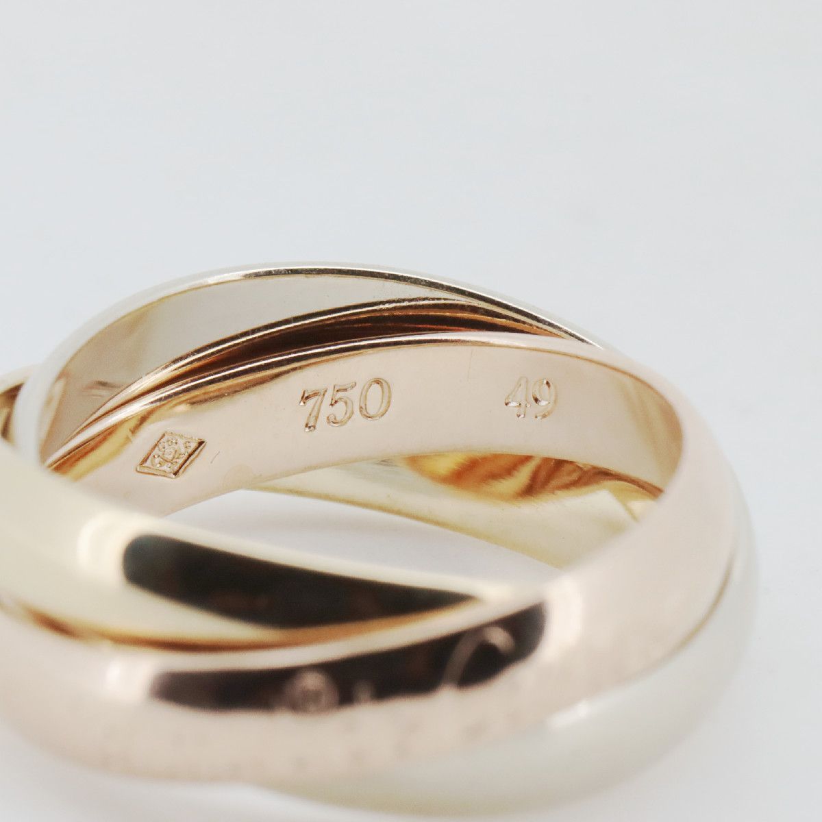 カルティエ トリニティ リング 指輪 9号 K18YG/K18WG/K18PG(18金