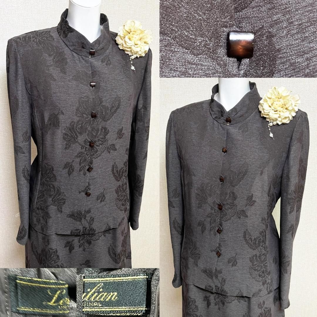 当日発送可能【美品】レリアン シルク混 セレモニー ほんのりと透け感