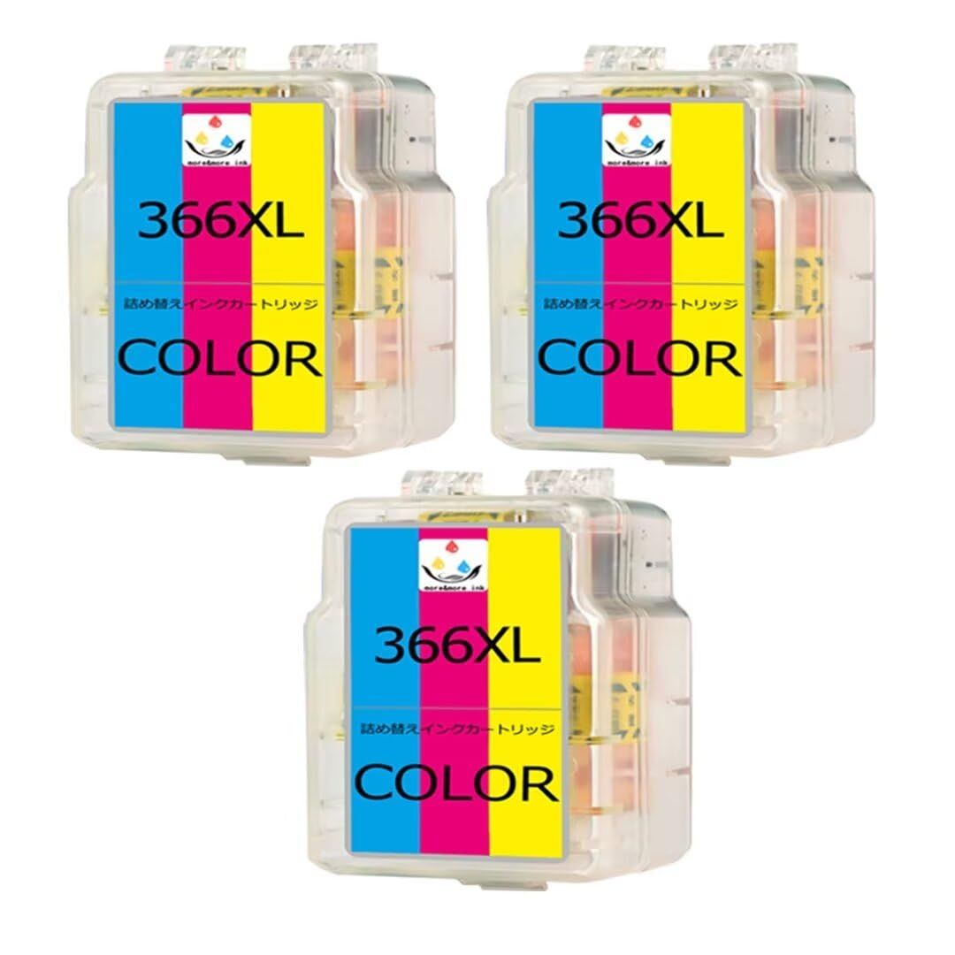 BC-366XL 詰め替えインクカートリッジBC-366XLCL/3色カラー 3本セット