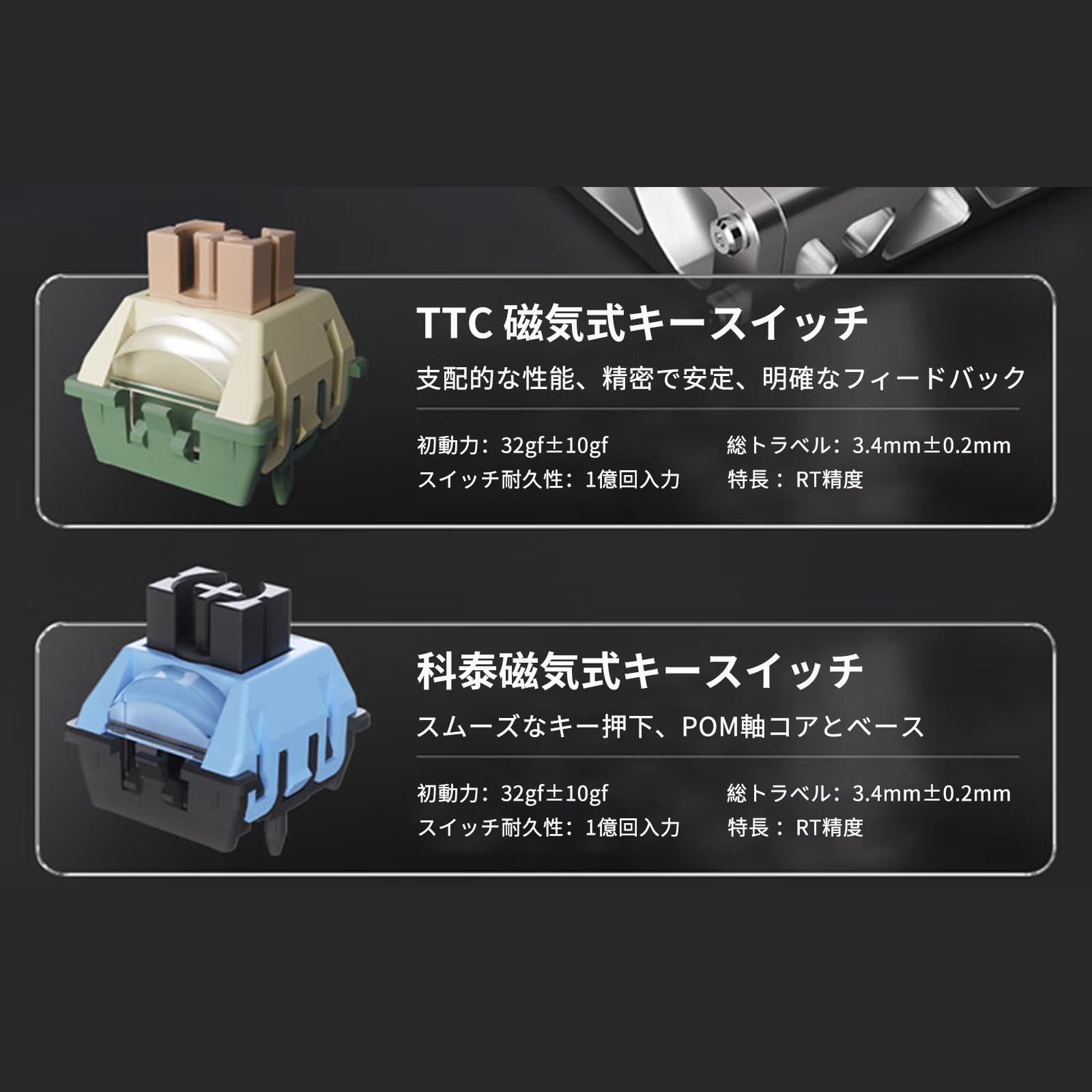 OUSEITECH×AJAZZ ALUX60 Ultra 有線モデル HEセンサー 0.01mm ラピッド