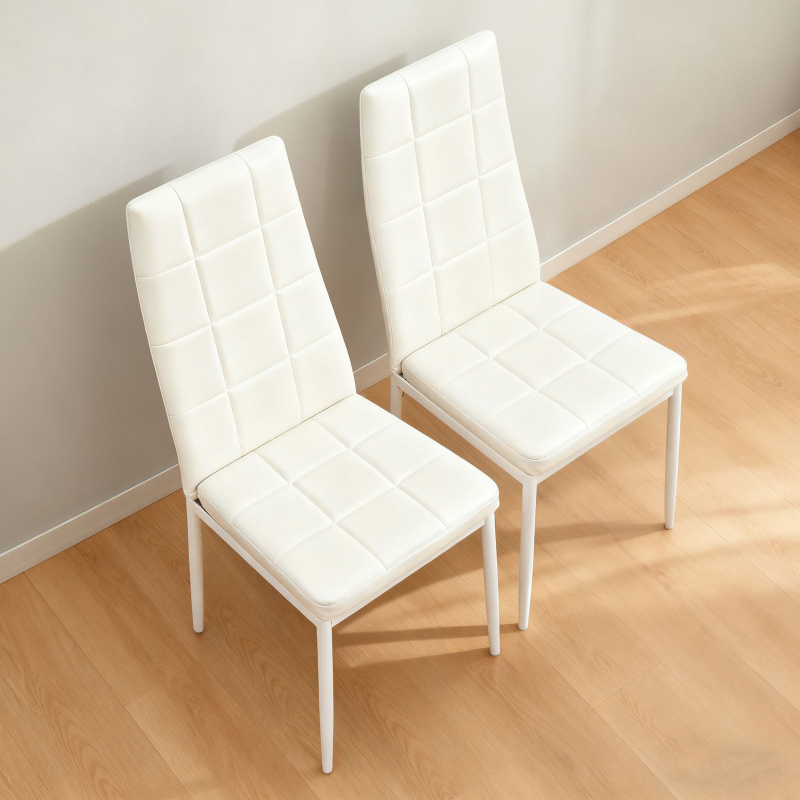 数量限定セール」 PUレザーダイニングチェア ハイバック ボックス