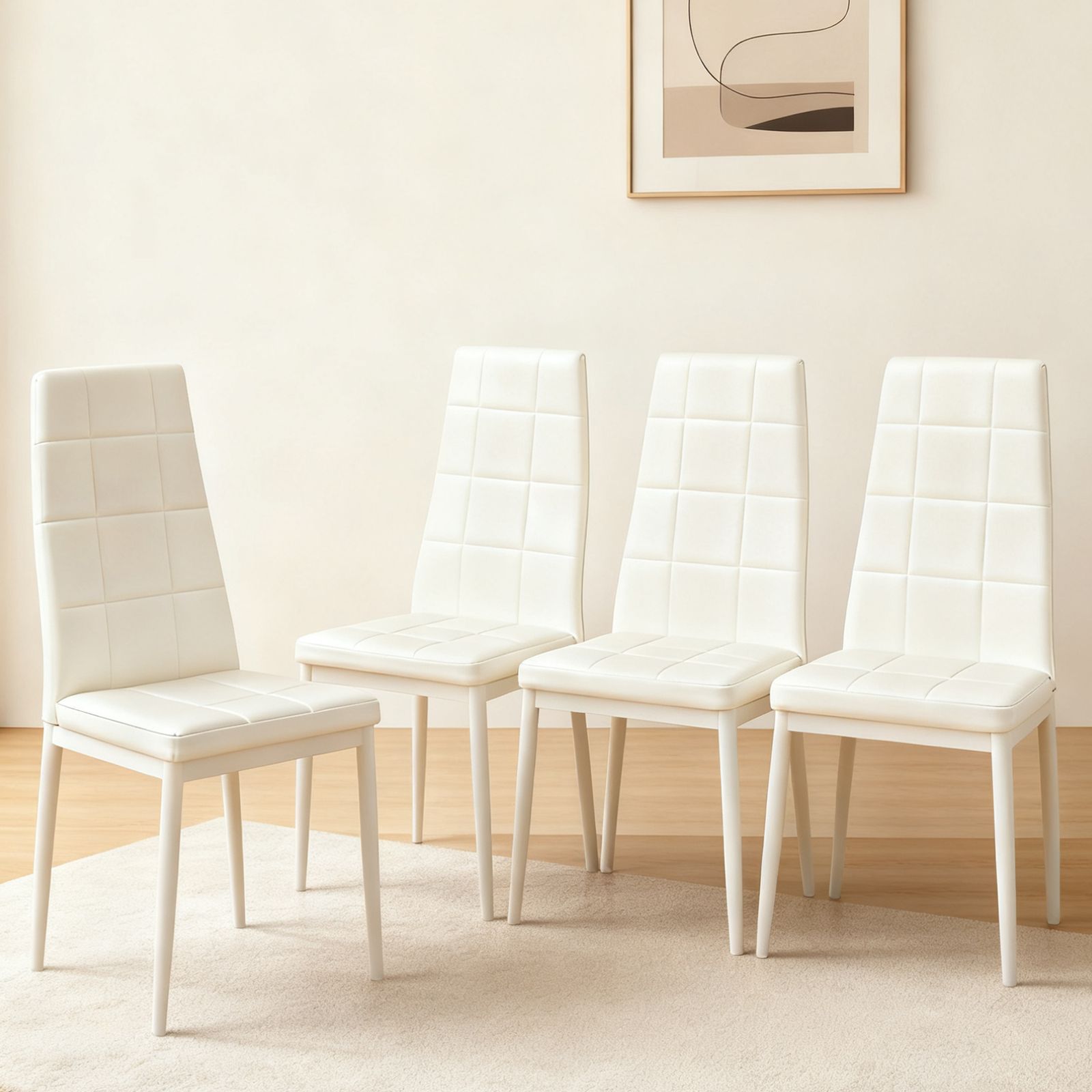 数量限定セール」 PUレザーダイニングチェア ハイバック ボックス