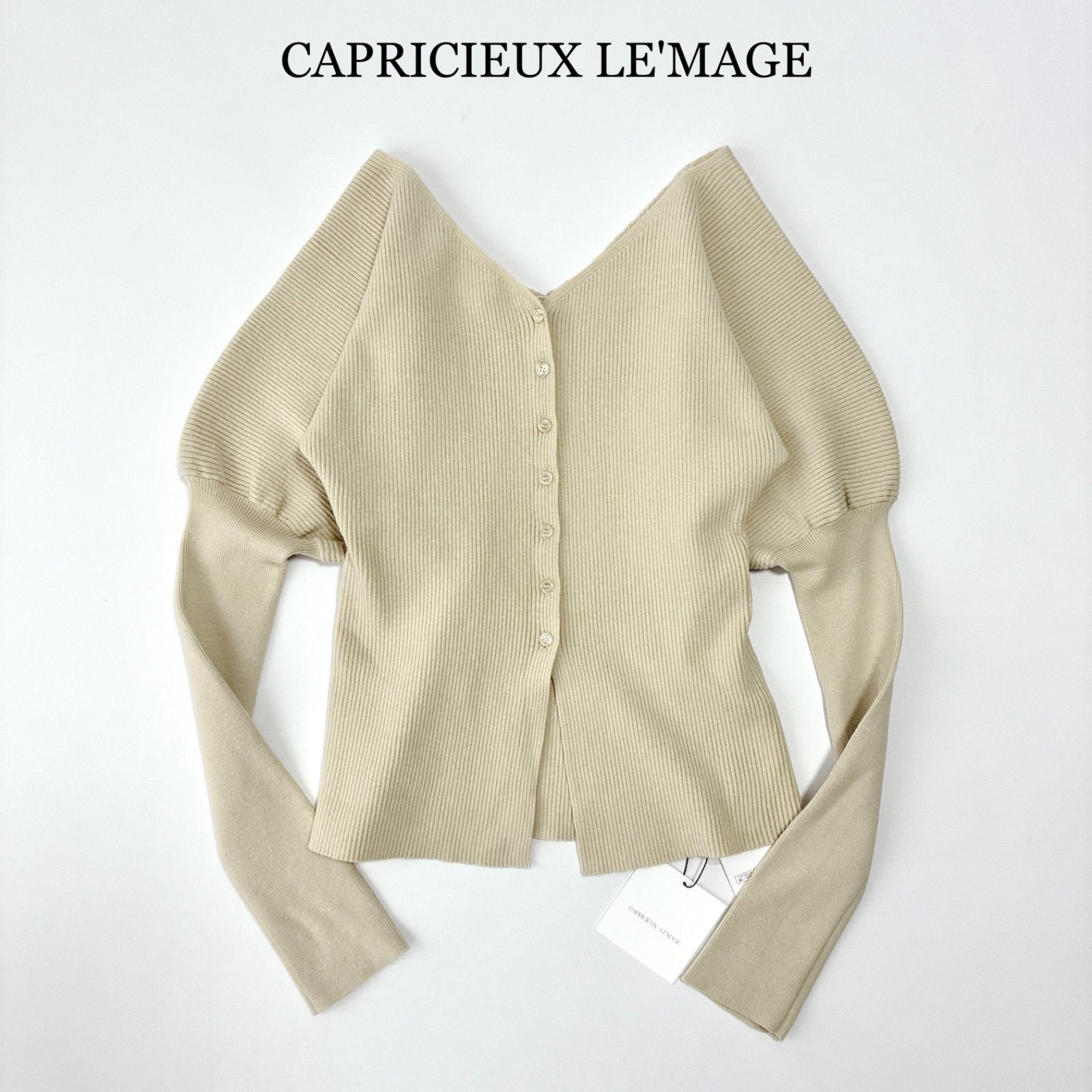 タグ付 CAPRICIEUX LE'MAGE カプリシューレマージュ / Vネック パフ