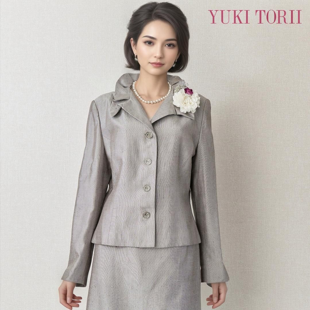 ◎当日発送可能！パリシマユキトリイ セレモニー L グレー シルク100