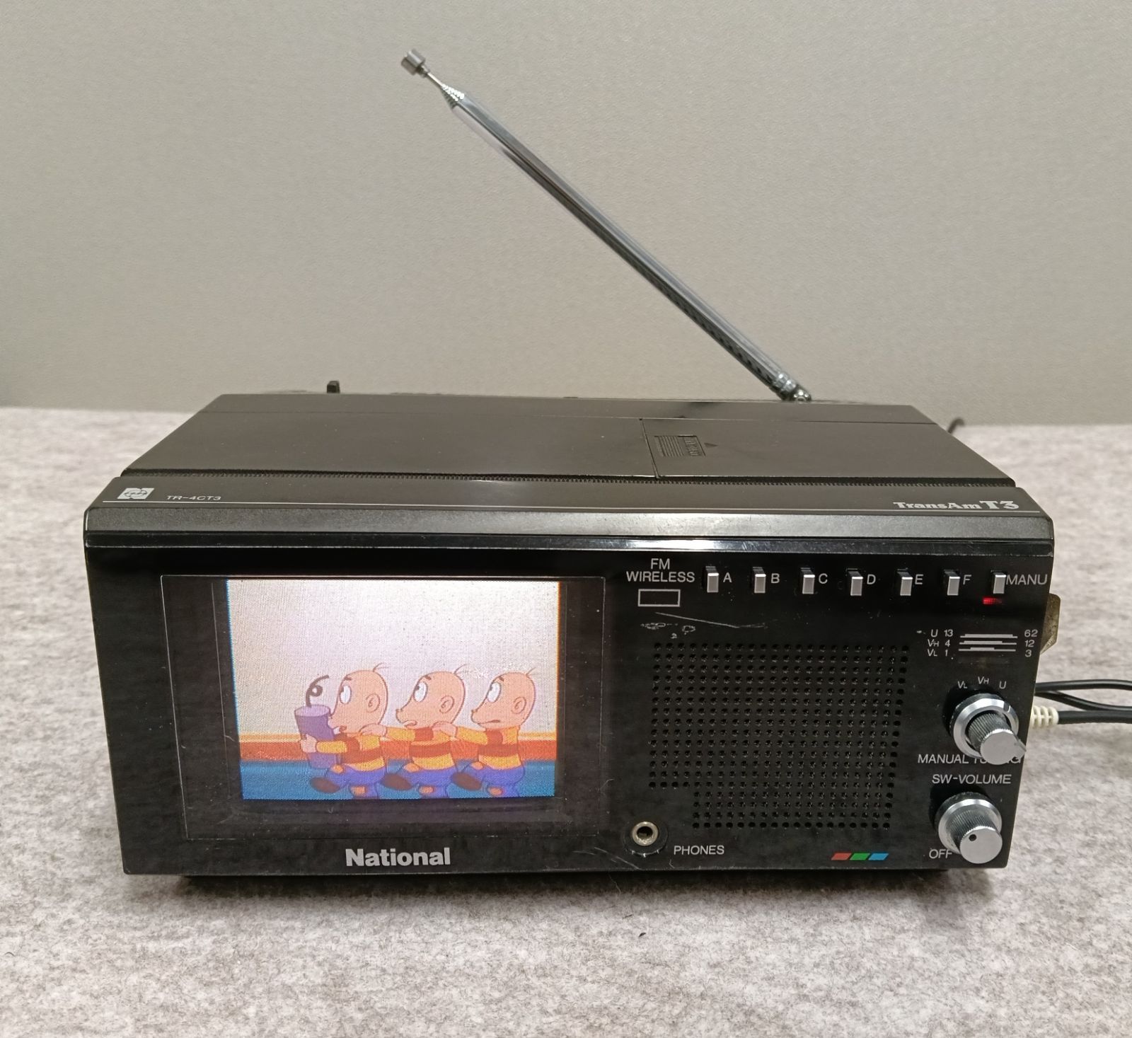 ナショナル1986年製車載用ブラウン管カラーテレビTR-4CT3 - メルカリ