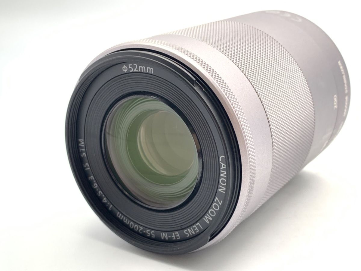 中古】 【並品】 キヤノン EF-M55-200mm F4.5-6.3 IS STM シルバー
