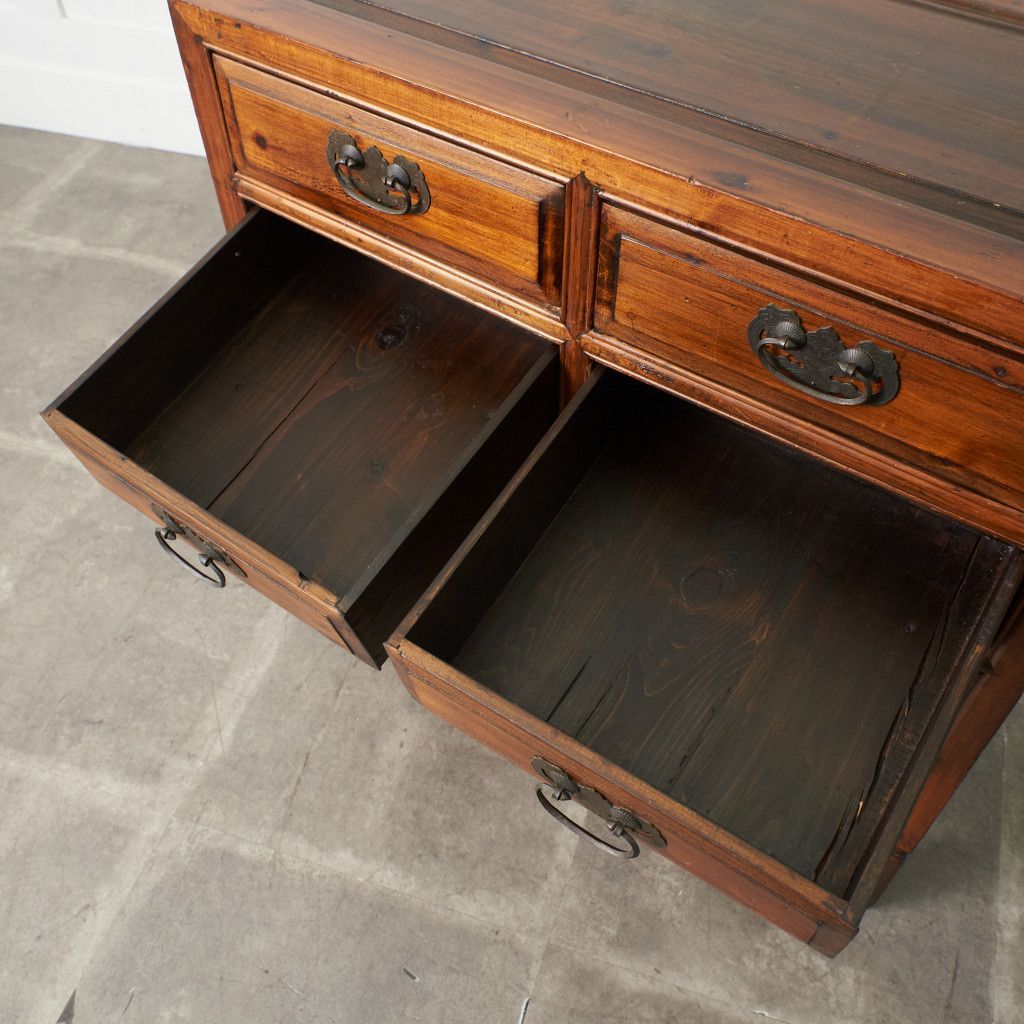 中国 アンティーク スタイル 整理箪笥 チェスト 木製 小箪笥 引き出し