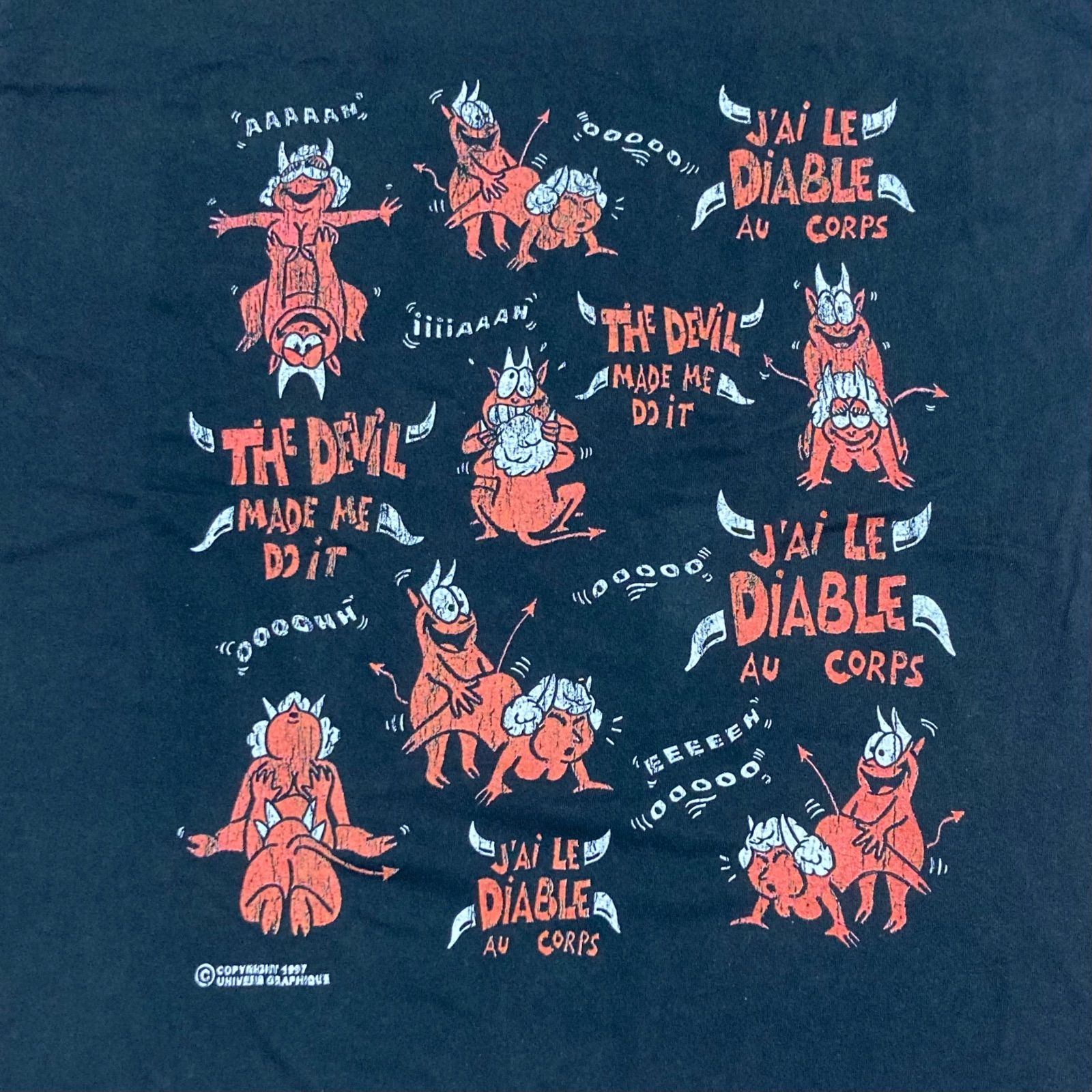 古着 エロT 48手 四十八手 デビル 悪魔 THE DEVIL MADE ME DO IT