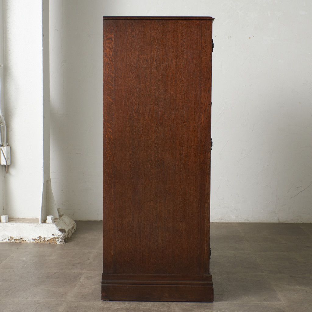 英国 アンティーク ワードローブ 木彫刻 オーク 木製 洋服箪笥